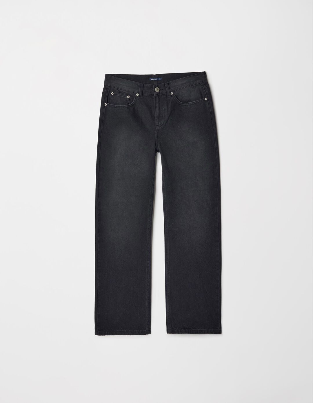 Calças de Ganga 'Straight fit', Mulher, Preto