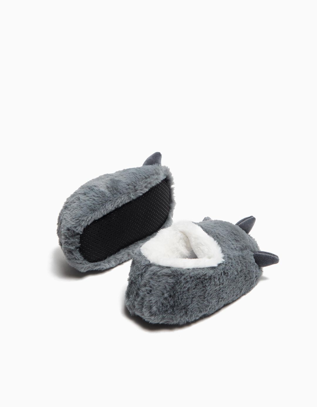Pantufas de Peluche 'Garras', Menino, Cinzento