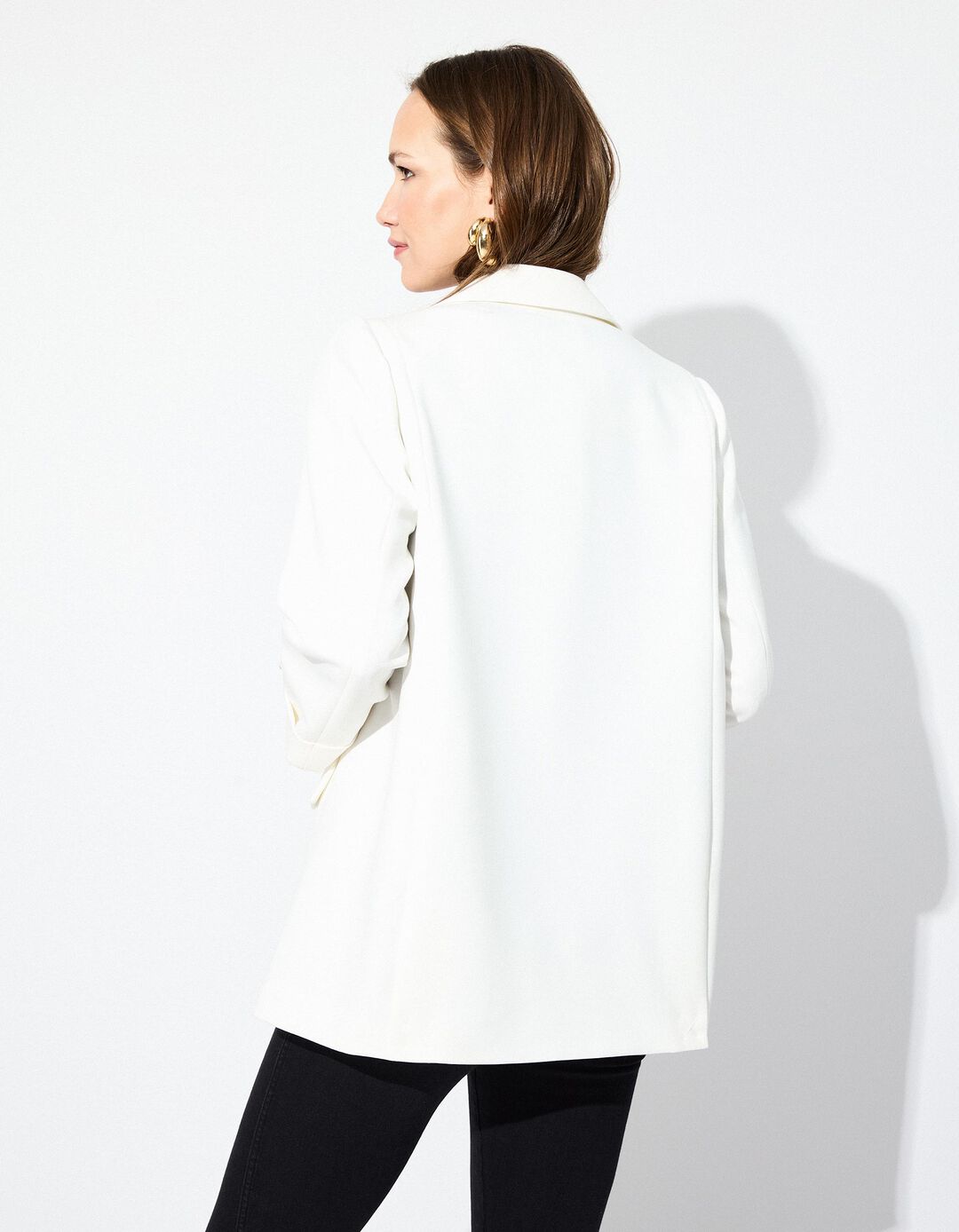 Blazer, Mulher, Bege Claro