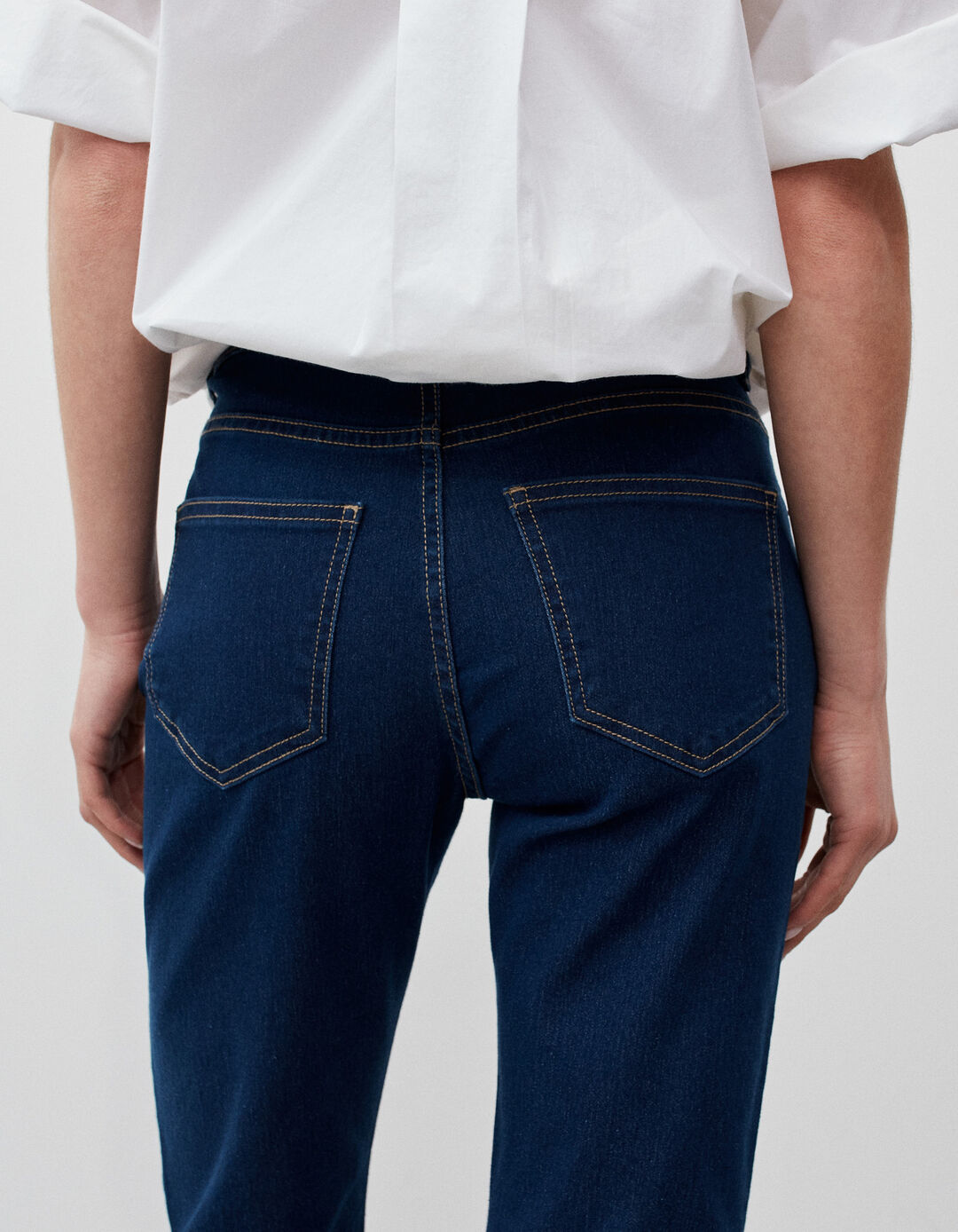 Jeans Slim Fit, Mulher, Azul