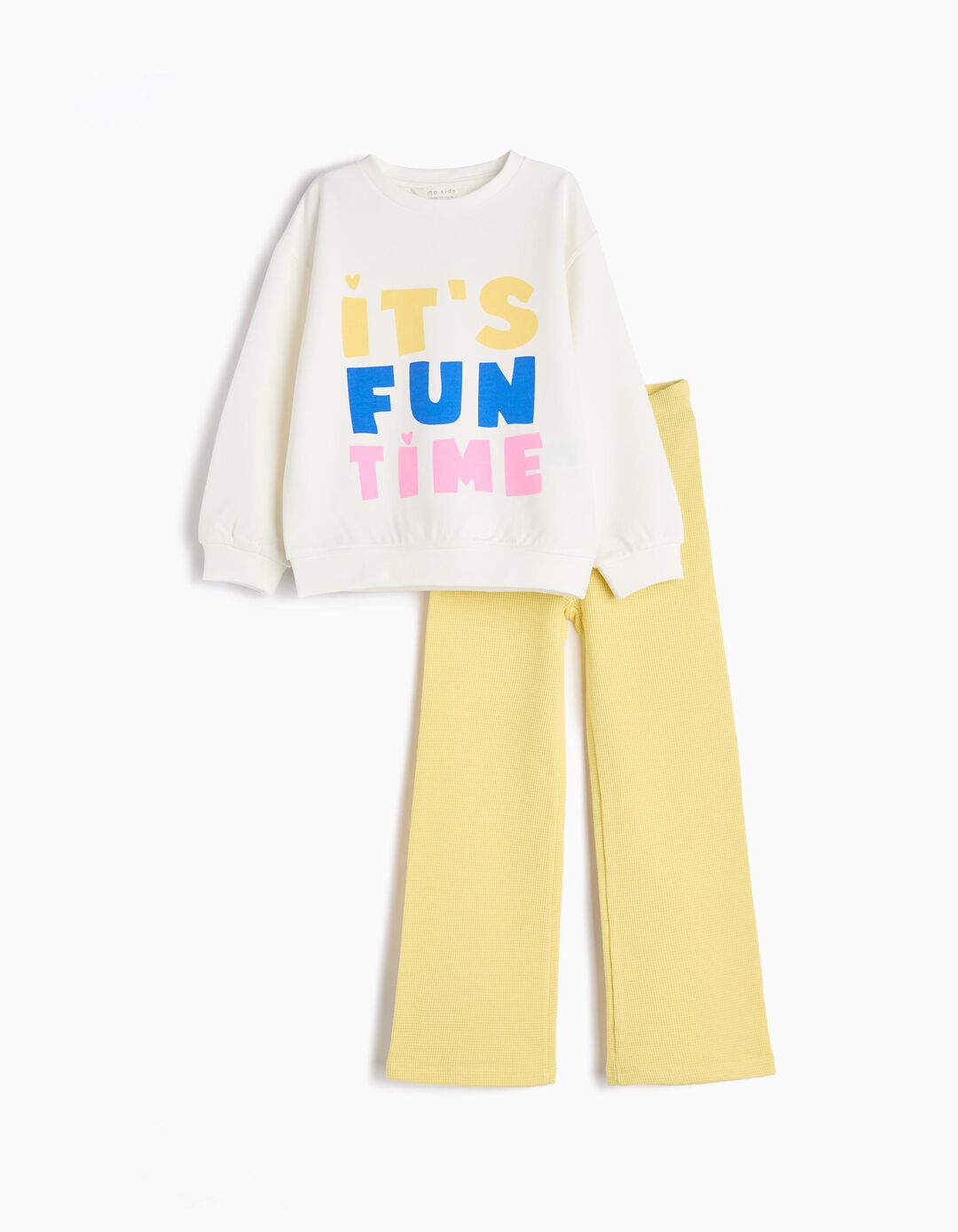 Conjunto de Jogging, Menina, Amarelo Claro