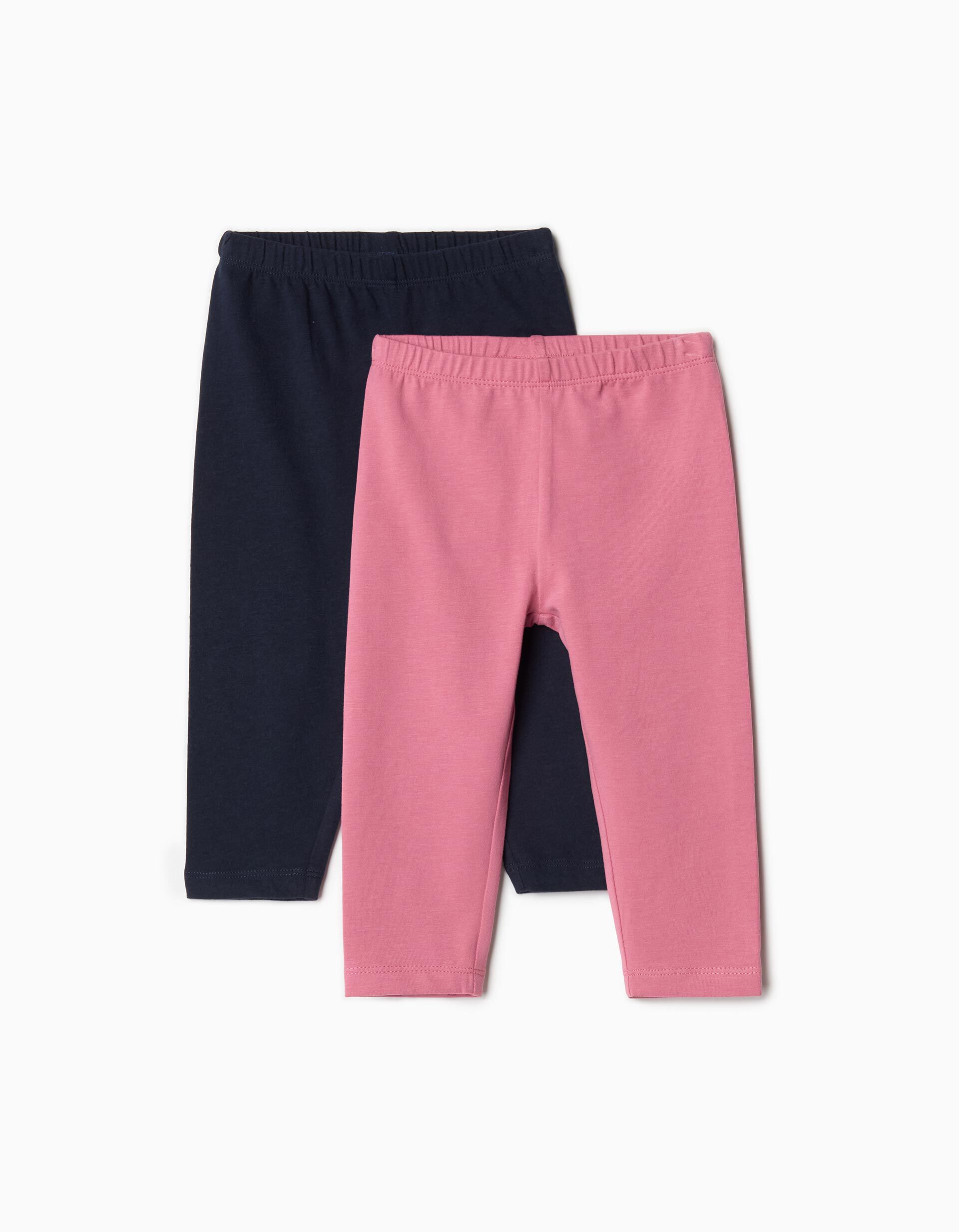 Pack 2 Pares de Leggings, Menina, Multicor