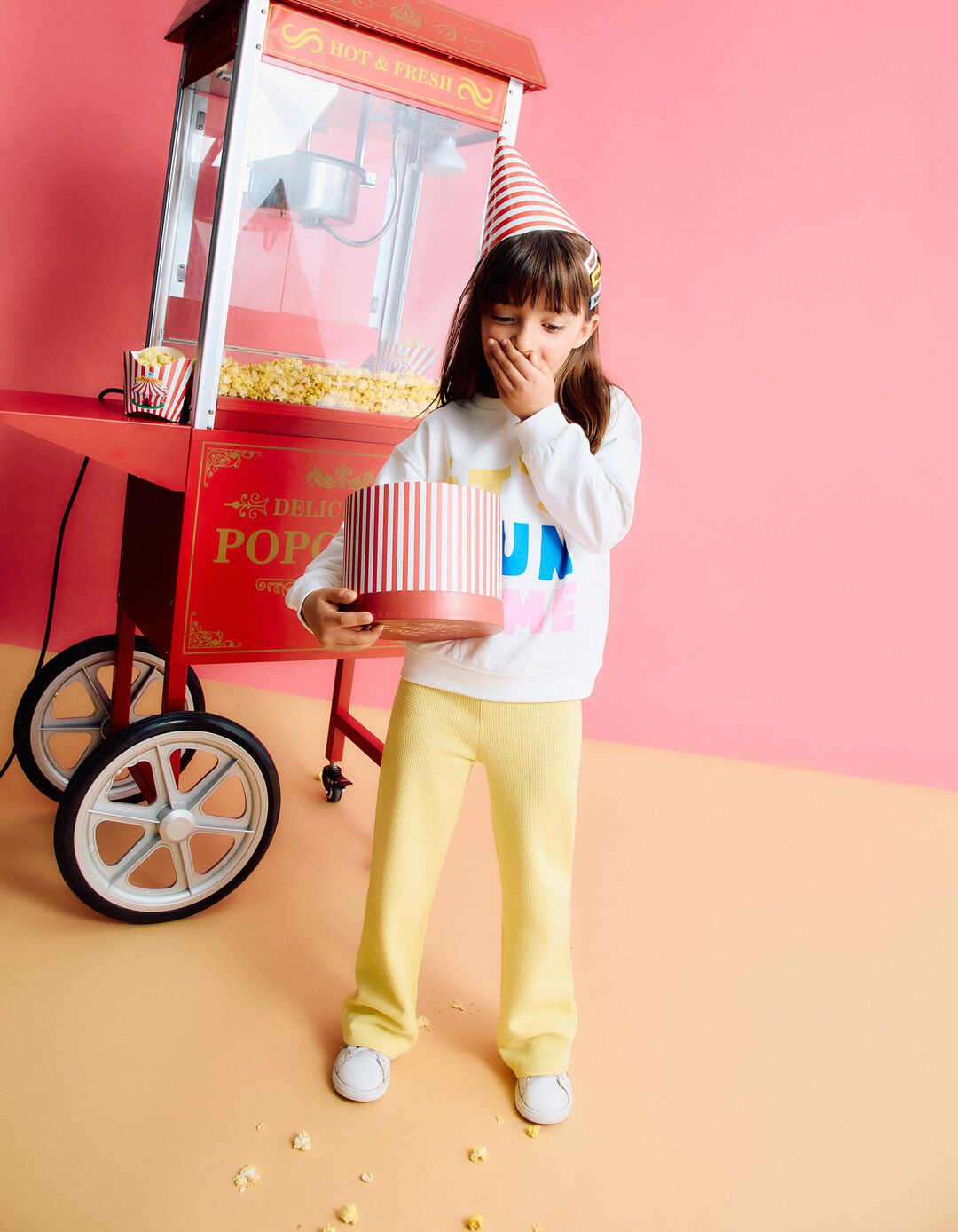 Conjunto de Jogging, Menina, Amarelo Claro