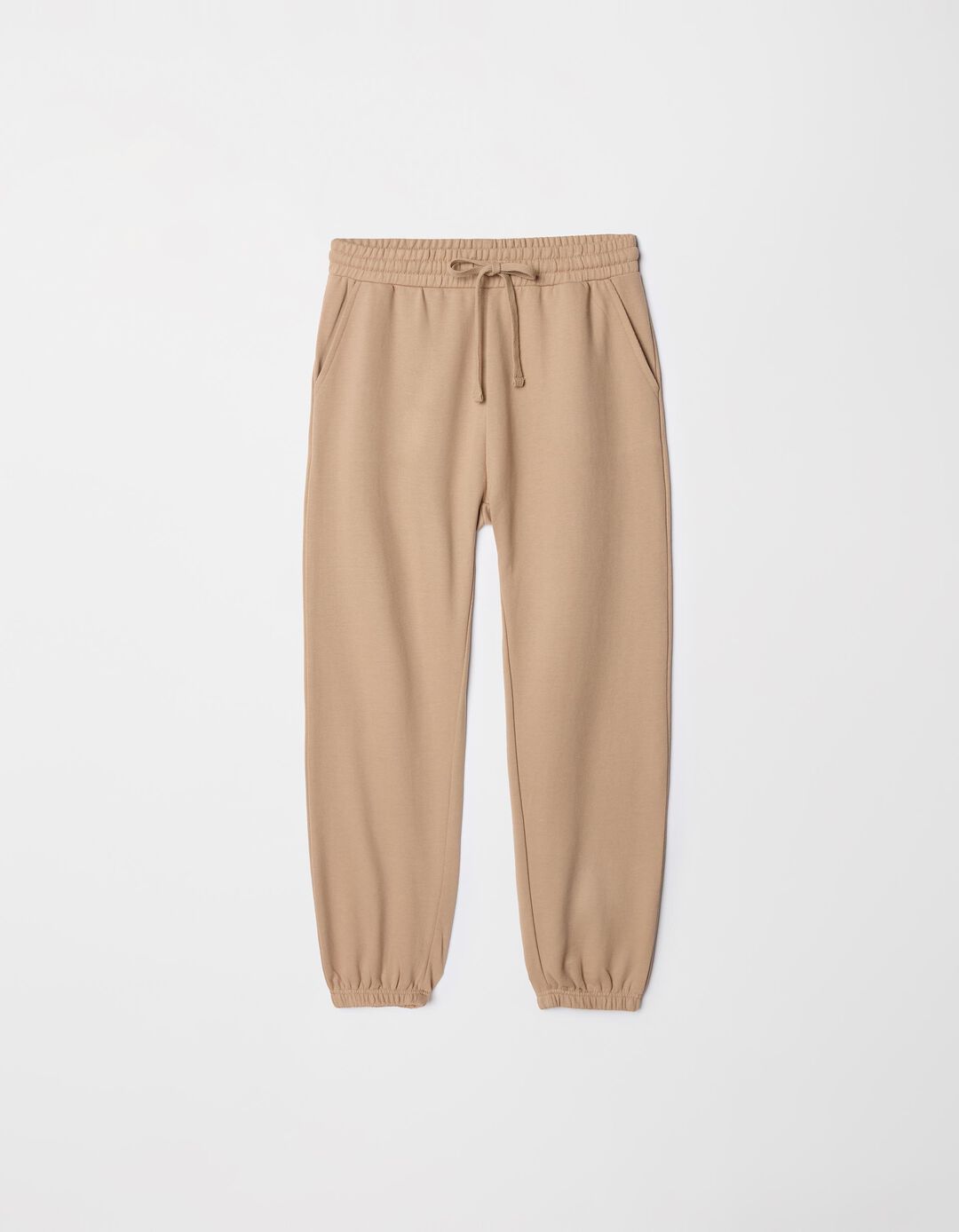 Joggers de Felpa, Mulher, Bege