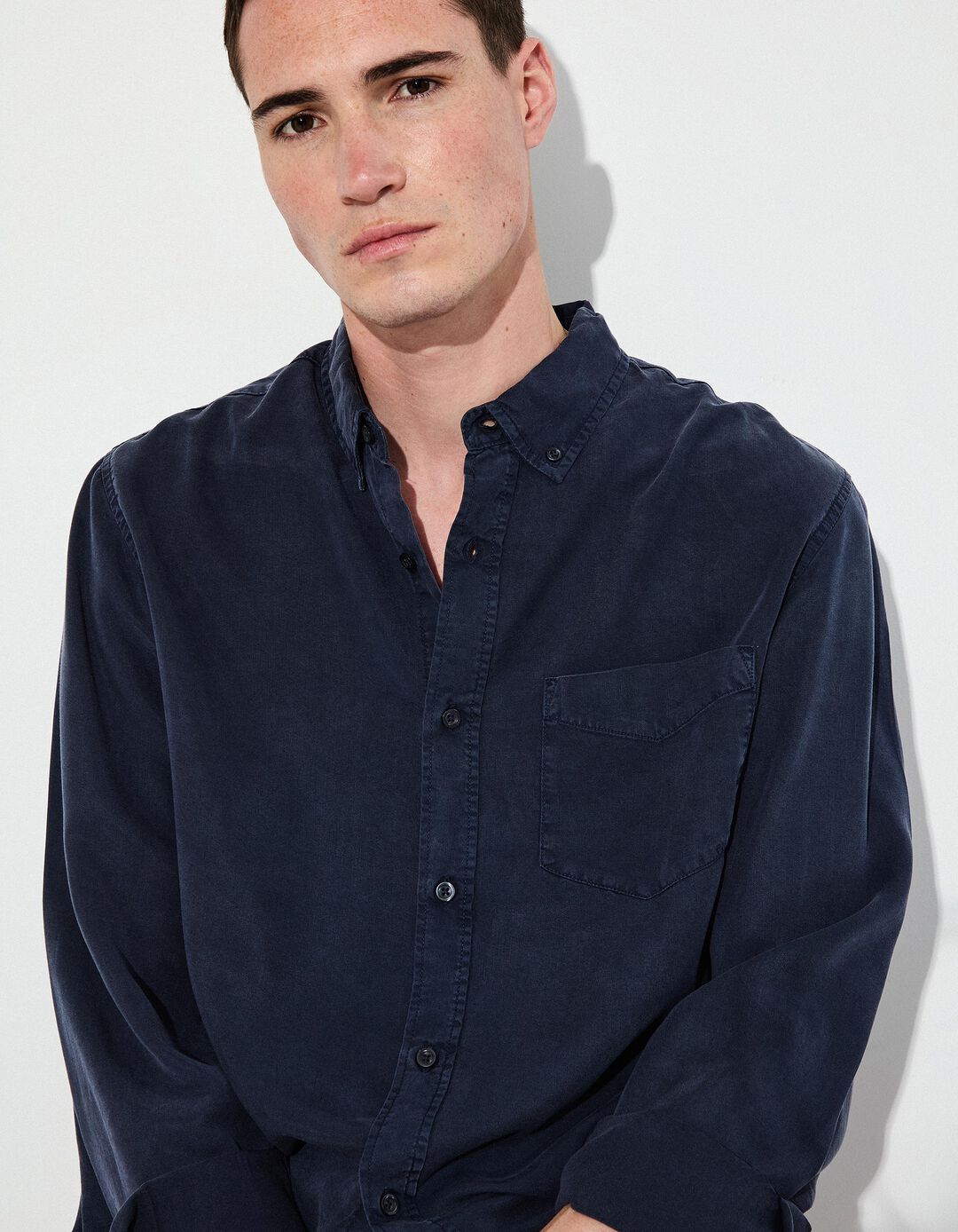 Camisa, Homem, Azul Escuro