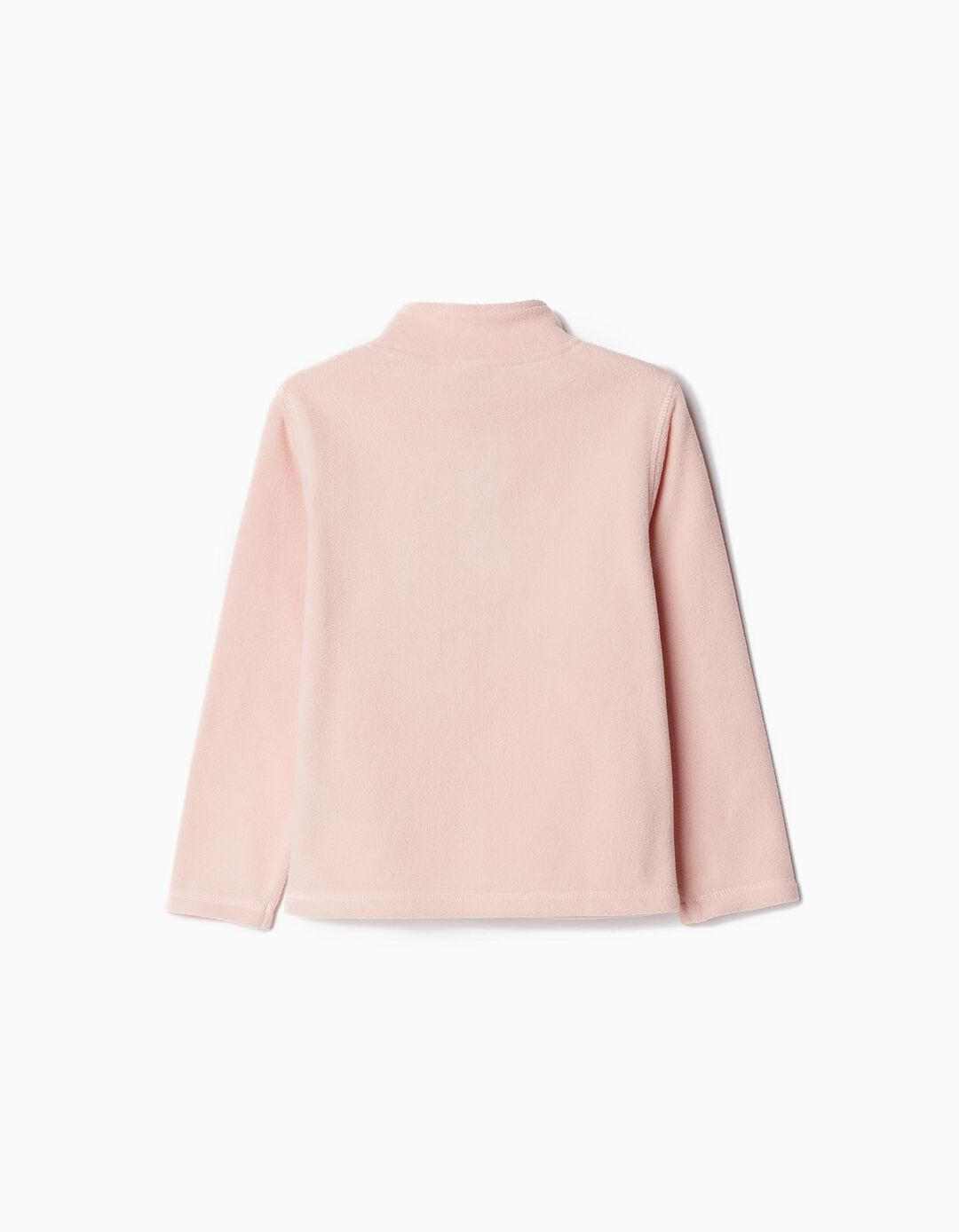 Sweatshirt Polar Fecho de Correr, Menina, Rosa