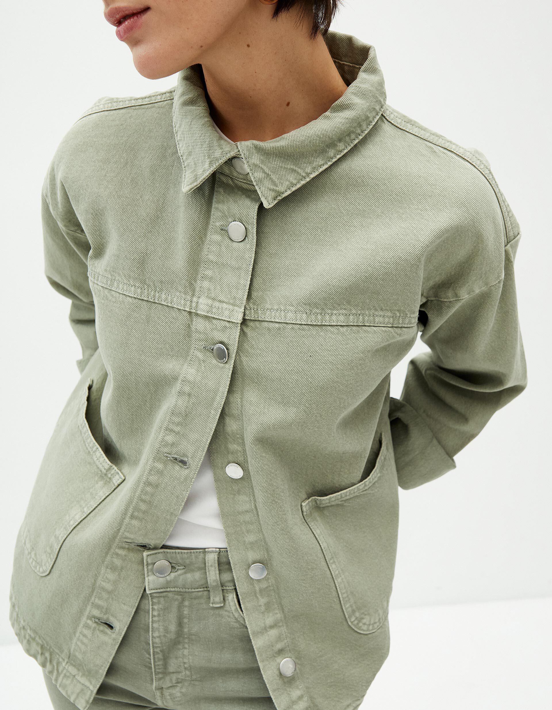 Sobrecamisa, Mulher, Verde