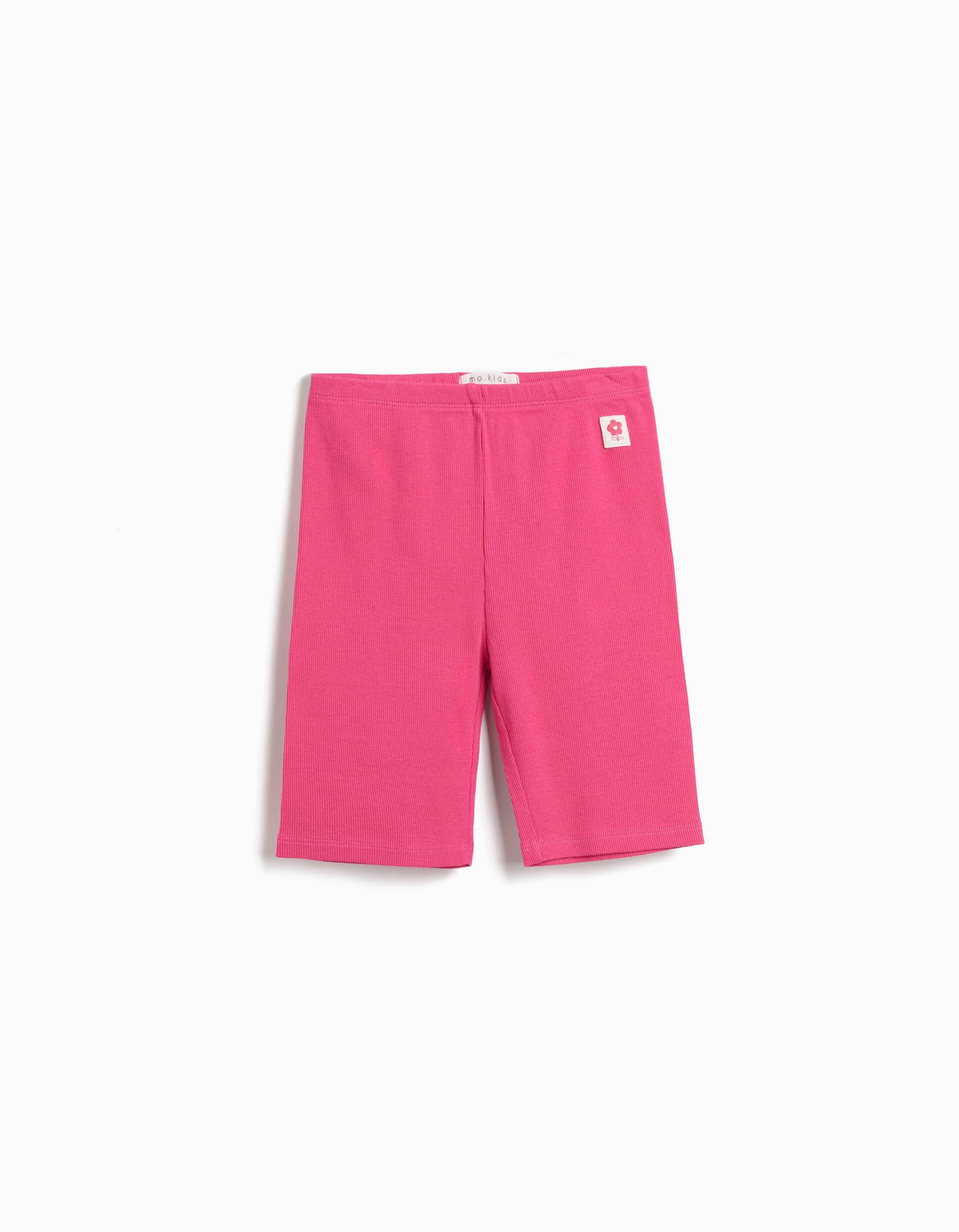 Leggings Ciclista, Menina, Rosa