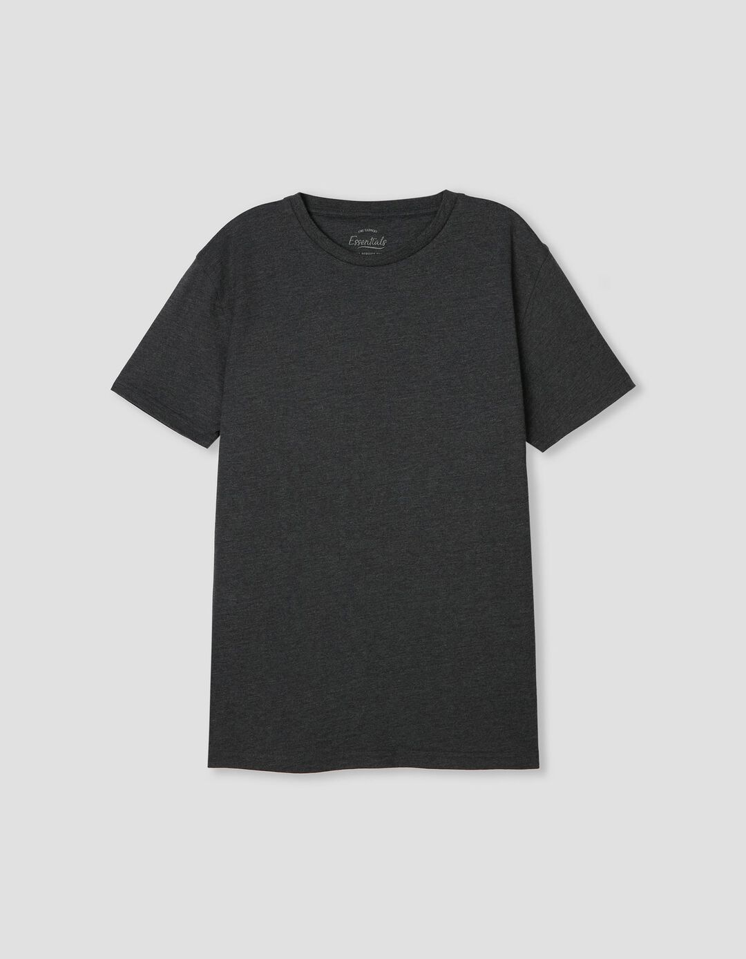 T-shirt Básica, Cinza Escuro