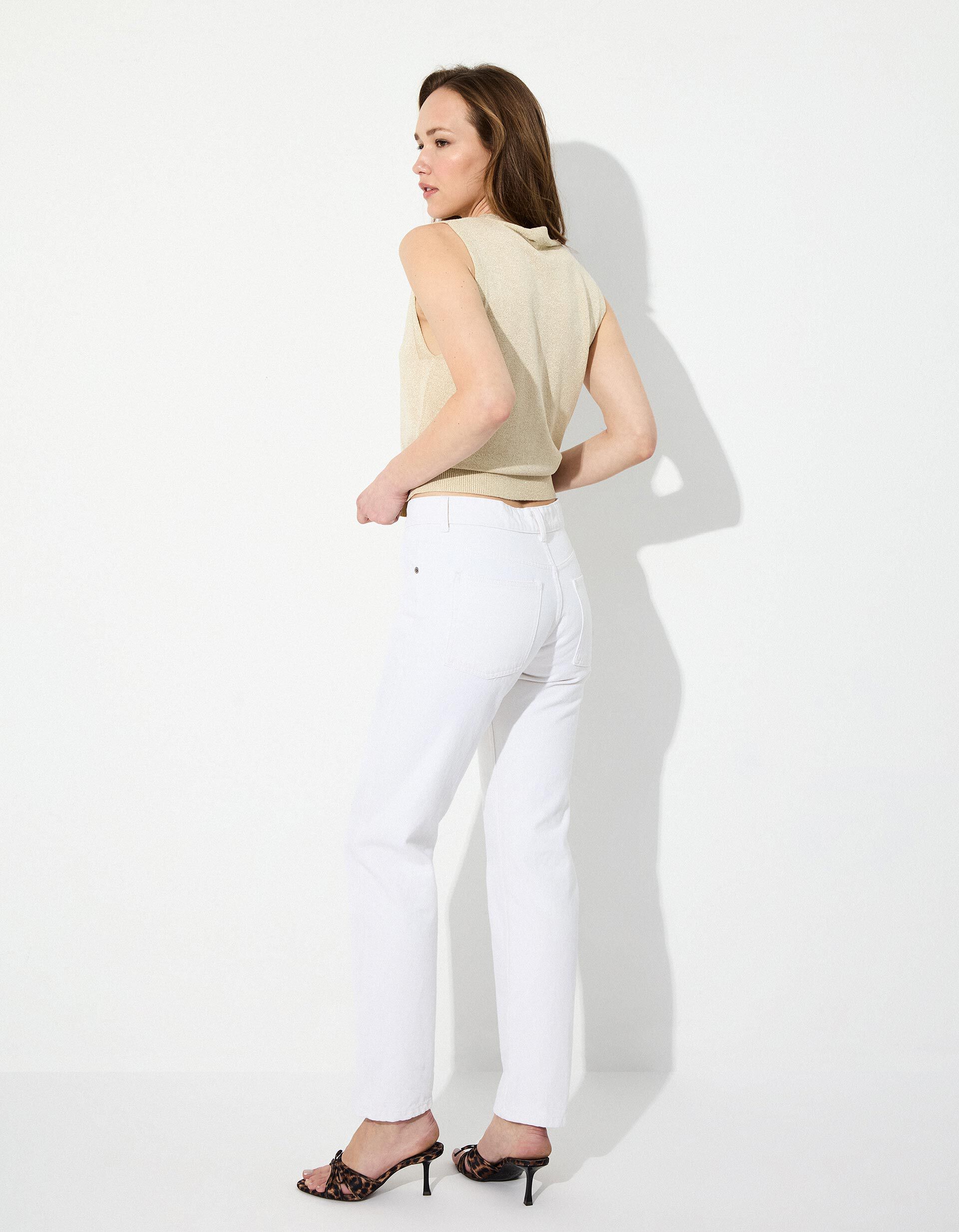 Comprar Online Cal&ccedil;as de Ganga 'Medium Straight', Mulher, Branco