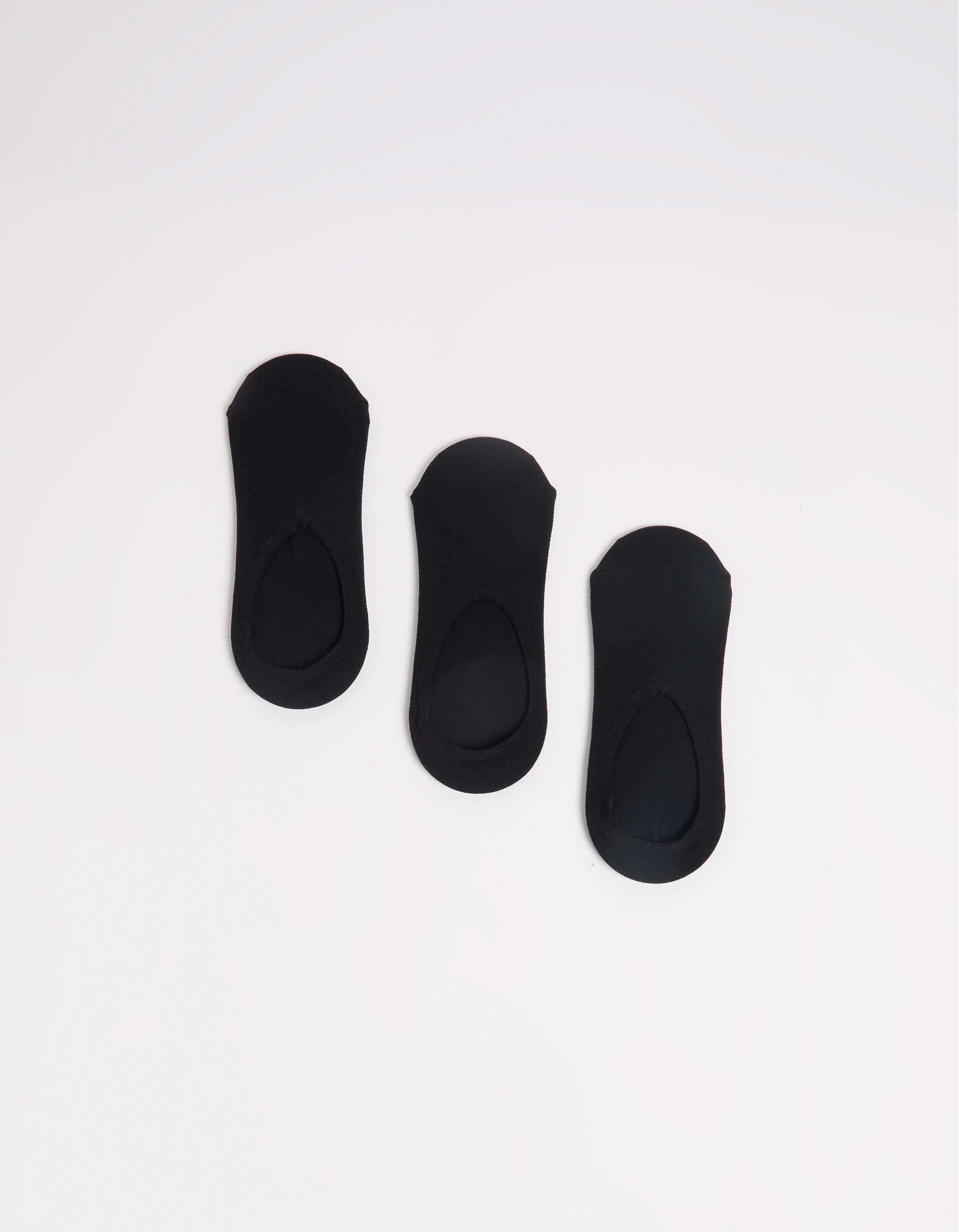 Pack 3 Pares de Meias Pezinhos, Homem, Preto