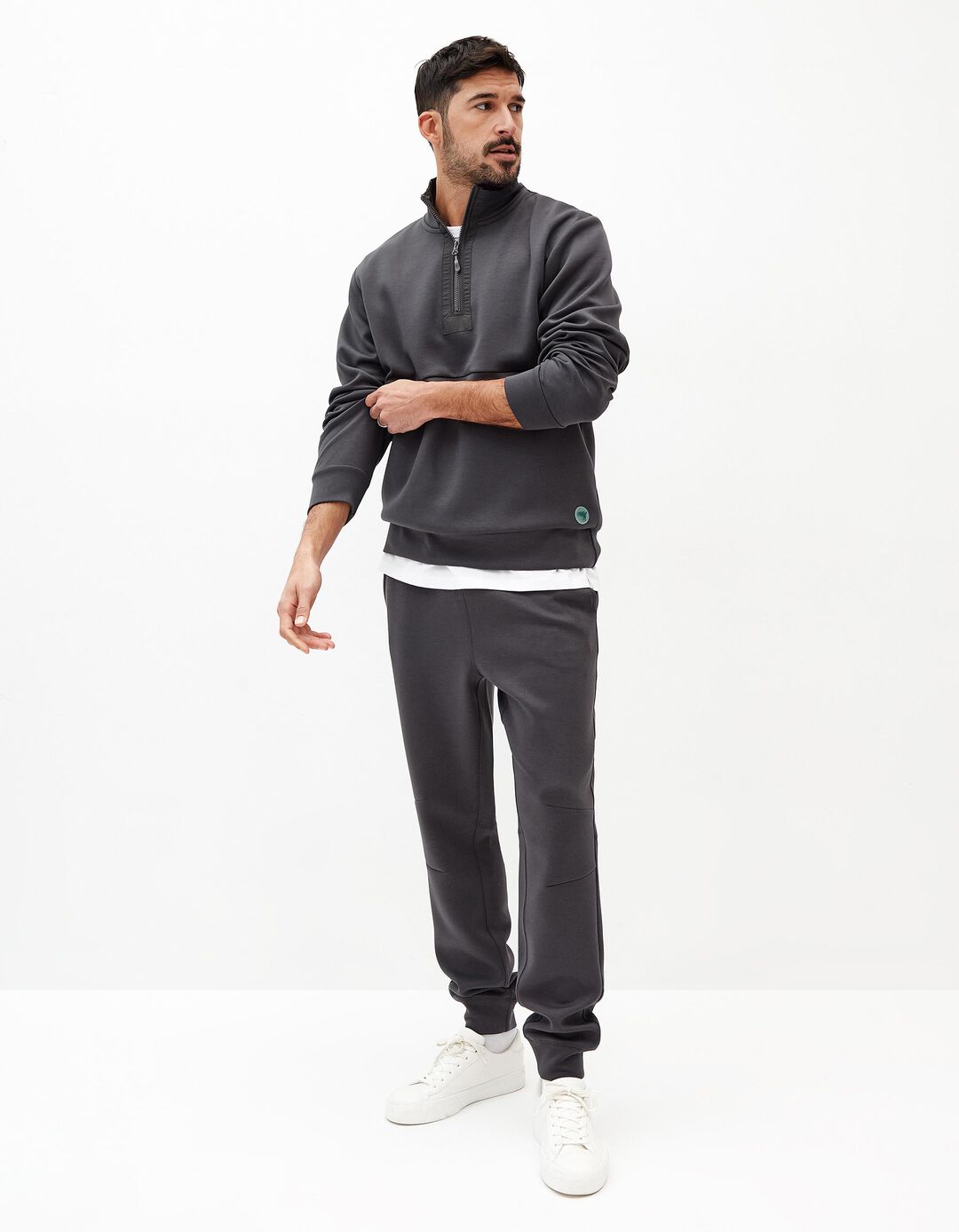 Joggers de Felpa, Homem, Cinzento Escuro