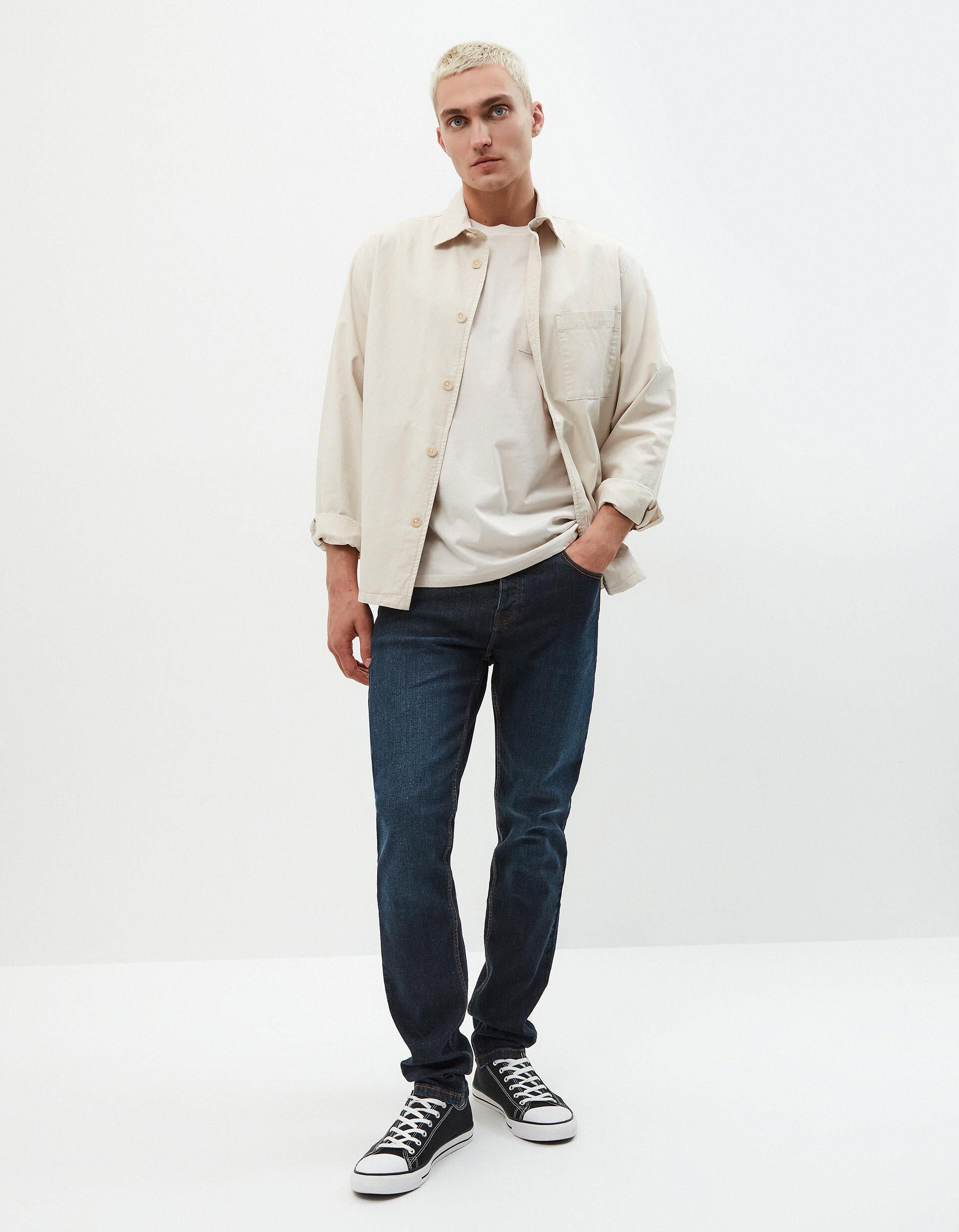 Cal&ccedil;as Skinny Fit, Homem, Azul