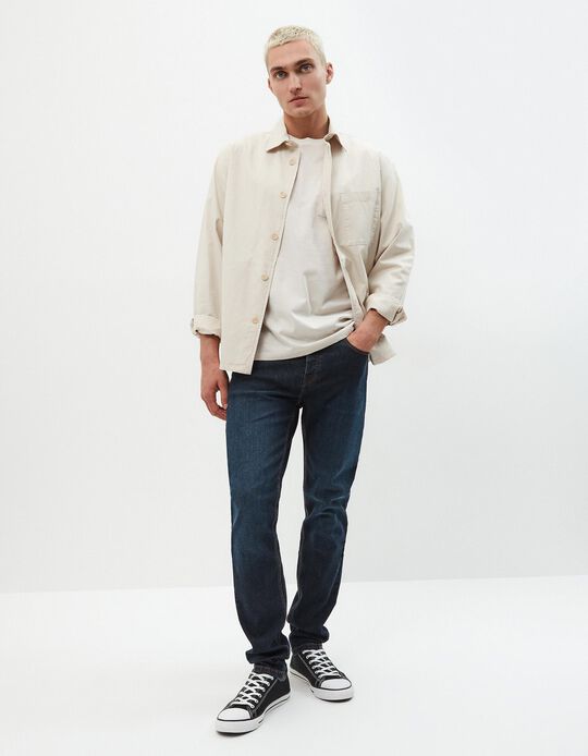 Comprar Online Calças Skinny Fit, Homem, Azul