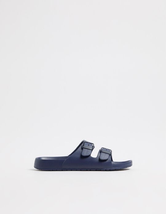Comprar Online Sandálias de Borracha, Homem, Azul Escuro