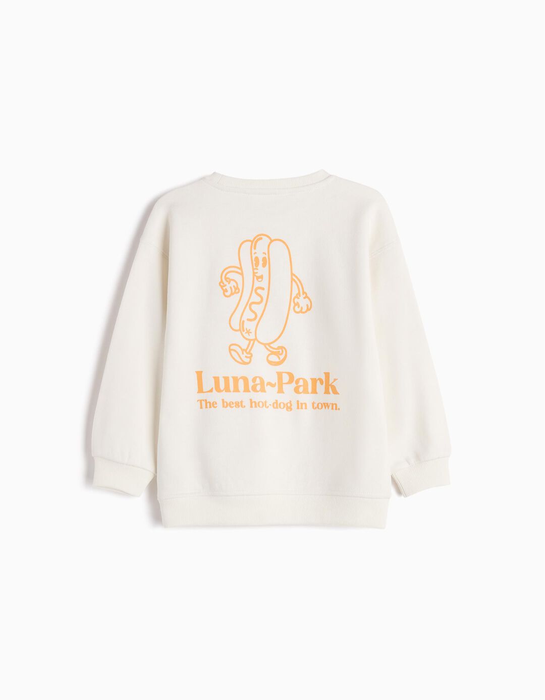 Sweatshirt de Felpa Estampado, Menino, Branco