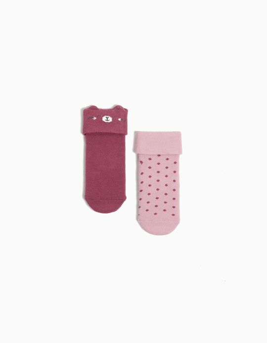 Comprar Online Pack 2 Pares de Meias Antiderrapantes, Menina, Multicor