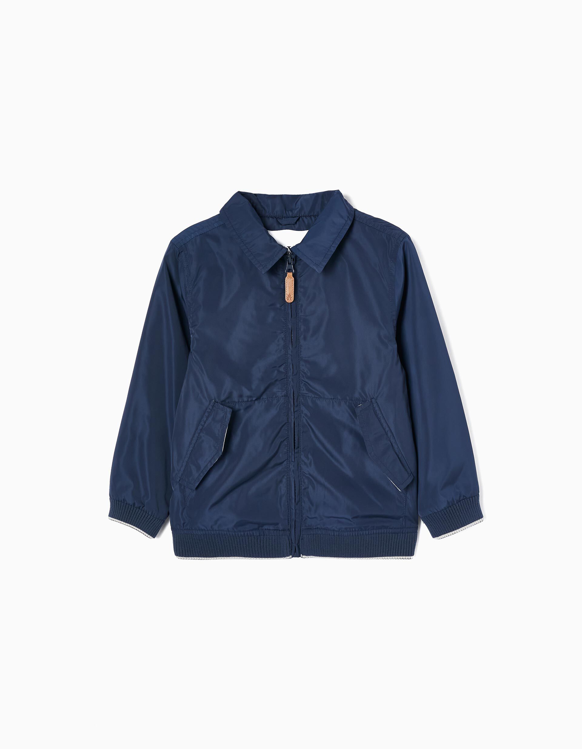 Comprar Online Corta-Vento com Capuz Amov&iacute;vel para Menino, Azul Escuro