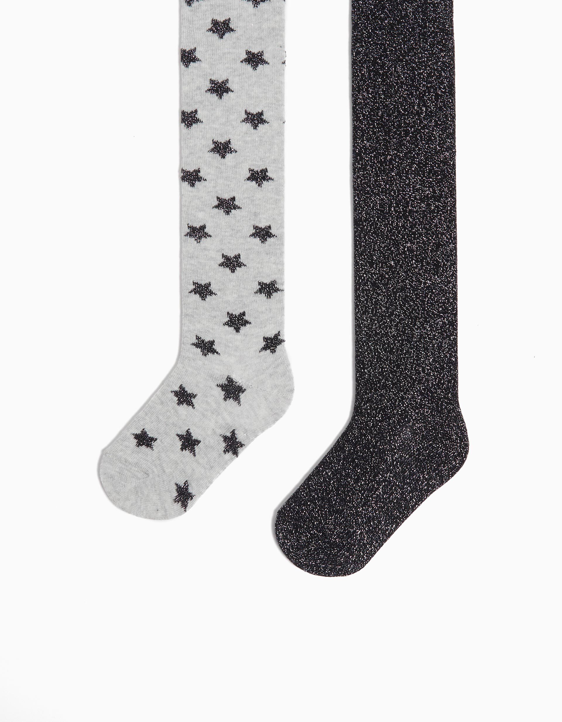 Pack 2 Pares de Collants Festa, Menina, Multicor 