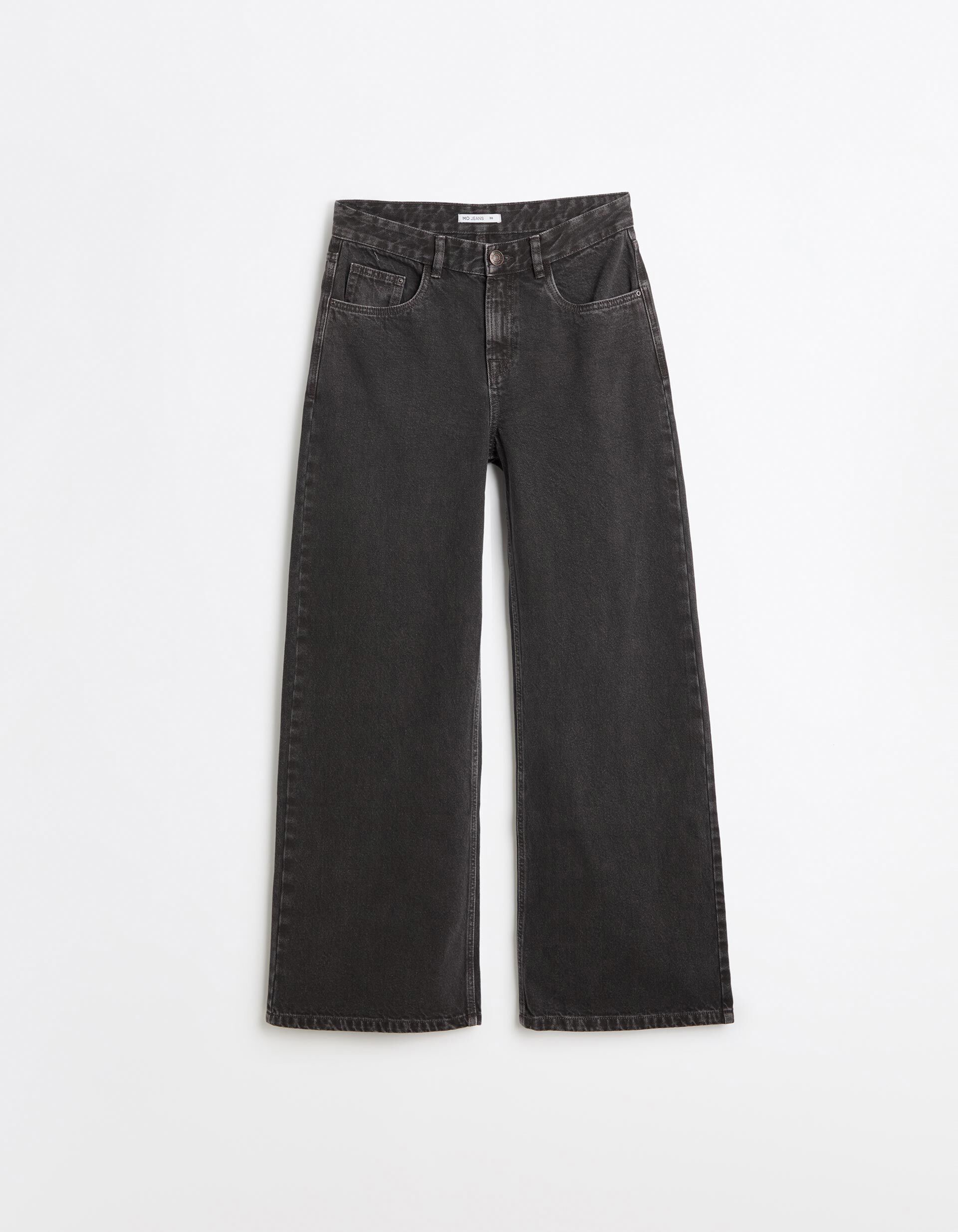 Cal&ccedil;as De Ganga 'Wide Leg', Mulher, Cinzento
