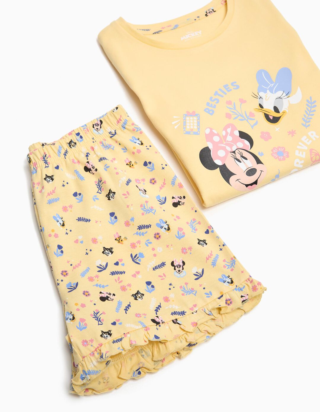 Pijama Jersey 'Disney', Menina, Amarelo Claro