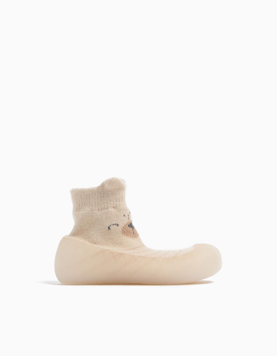 Meias-pantufas, Bebé, Bege