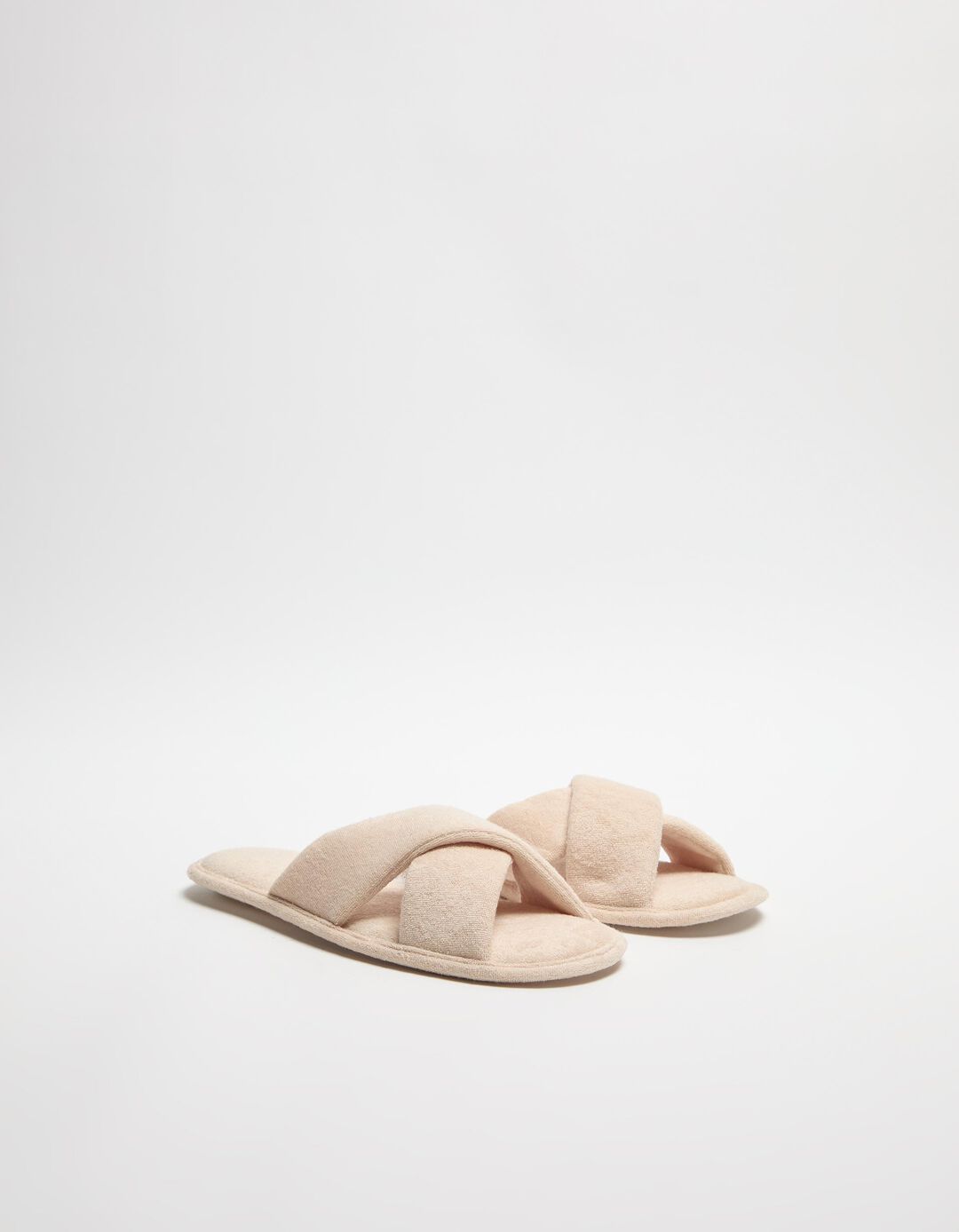 Chinelos Acolchoados, Mulher, Bege