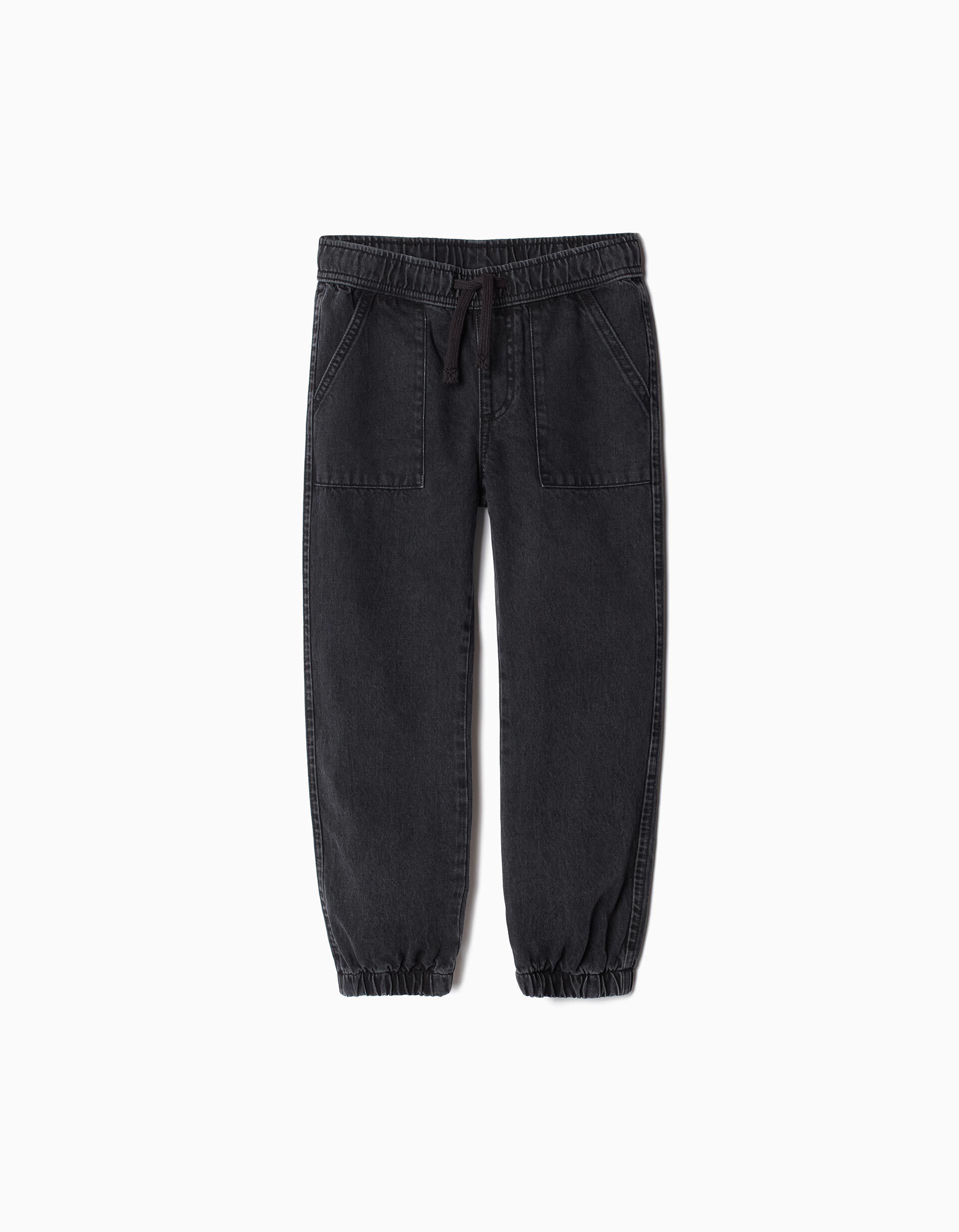 Joggers de Ganga, Menino, Preto