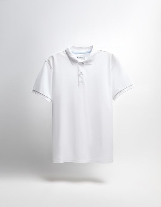 Comprar Online Polo Piquet Manga Curta, Homem, Branco