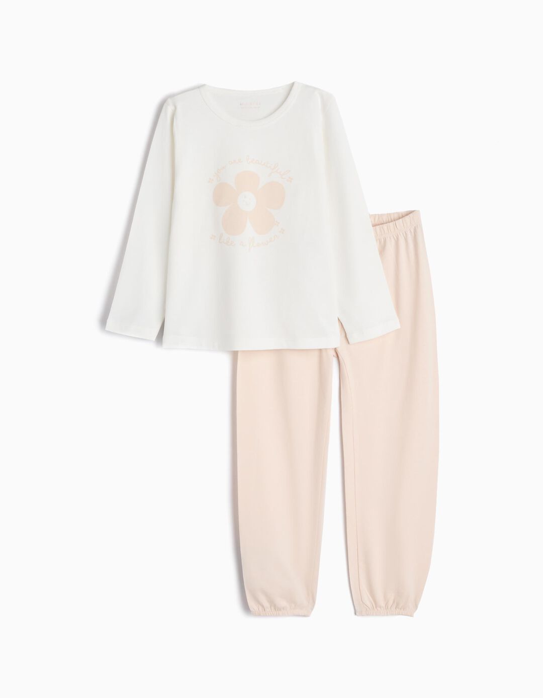 Pijama Jersey, Menina, Rosa Claro
