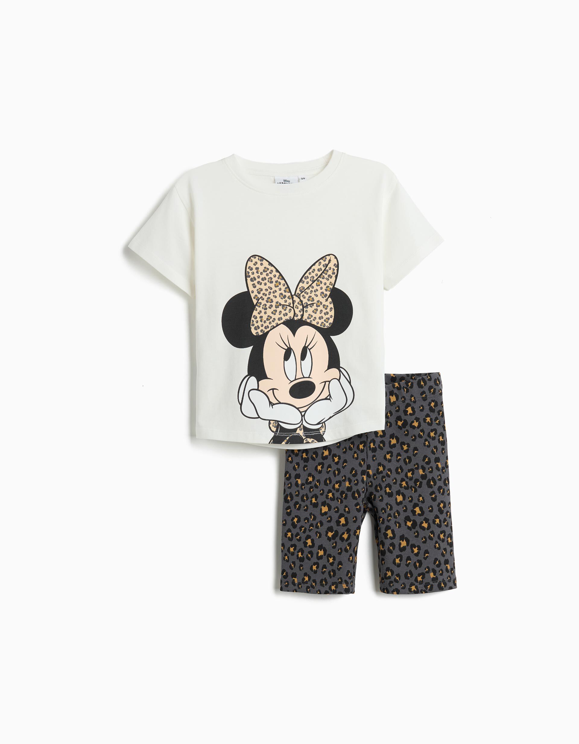 Conjunto 'Minnie' &copy;Disney, Menina, Branco