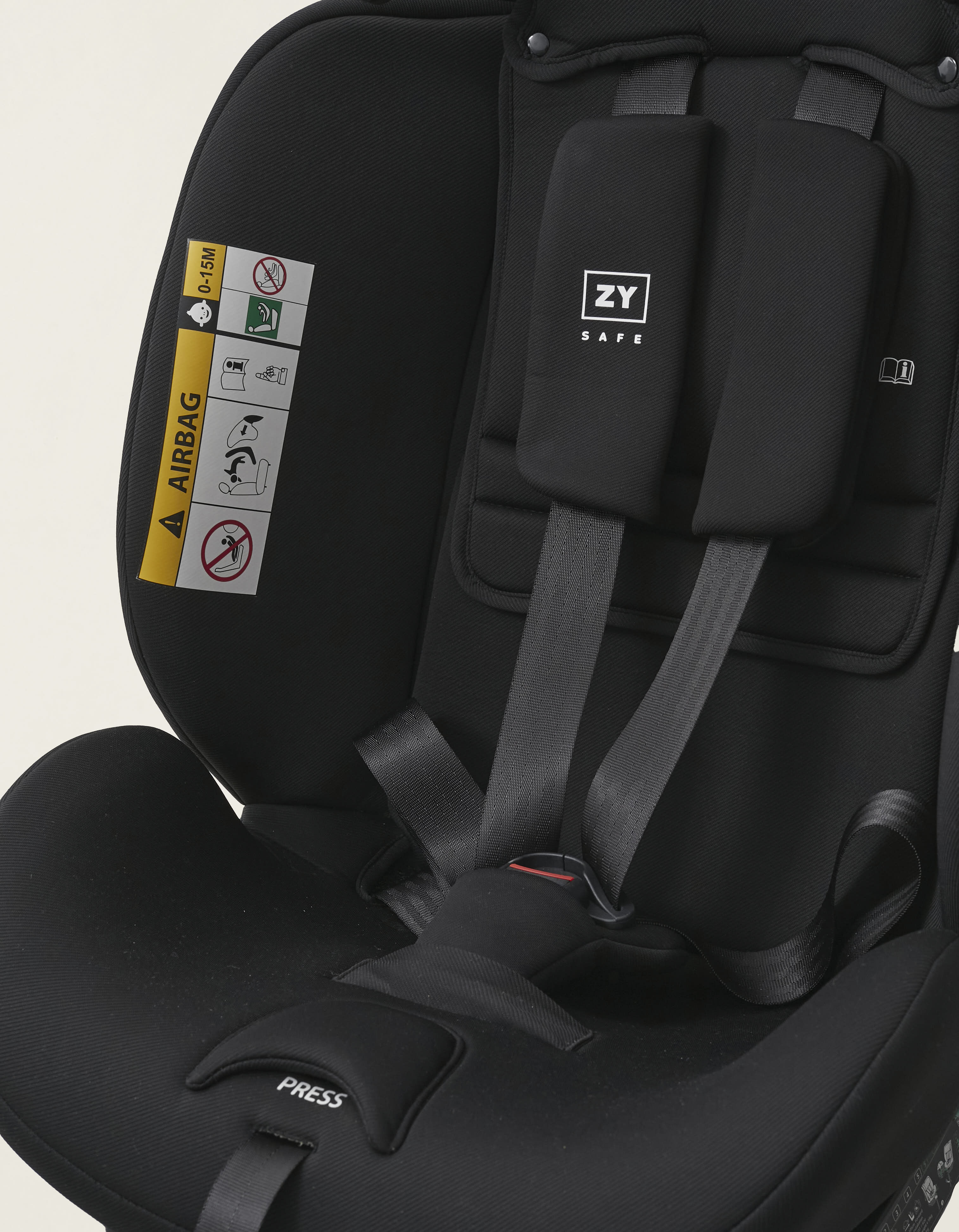 Comprar Online Cadeira Auto I-Size ZY Safe Primecare Isofix (40-150cm), Preto