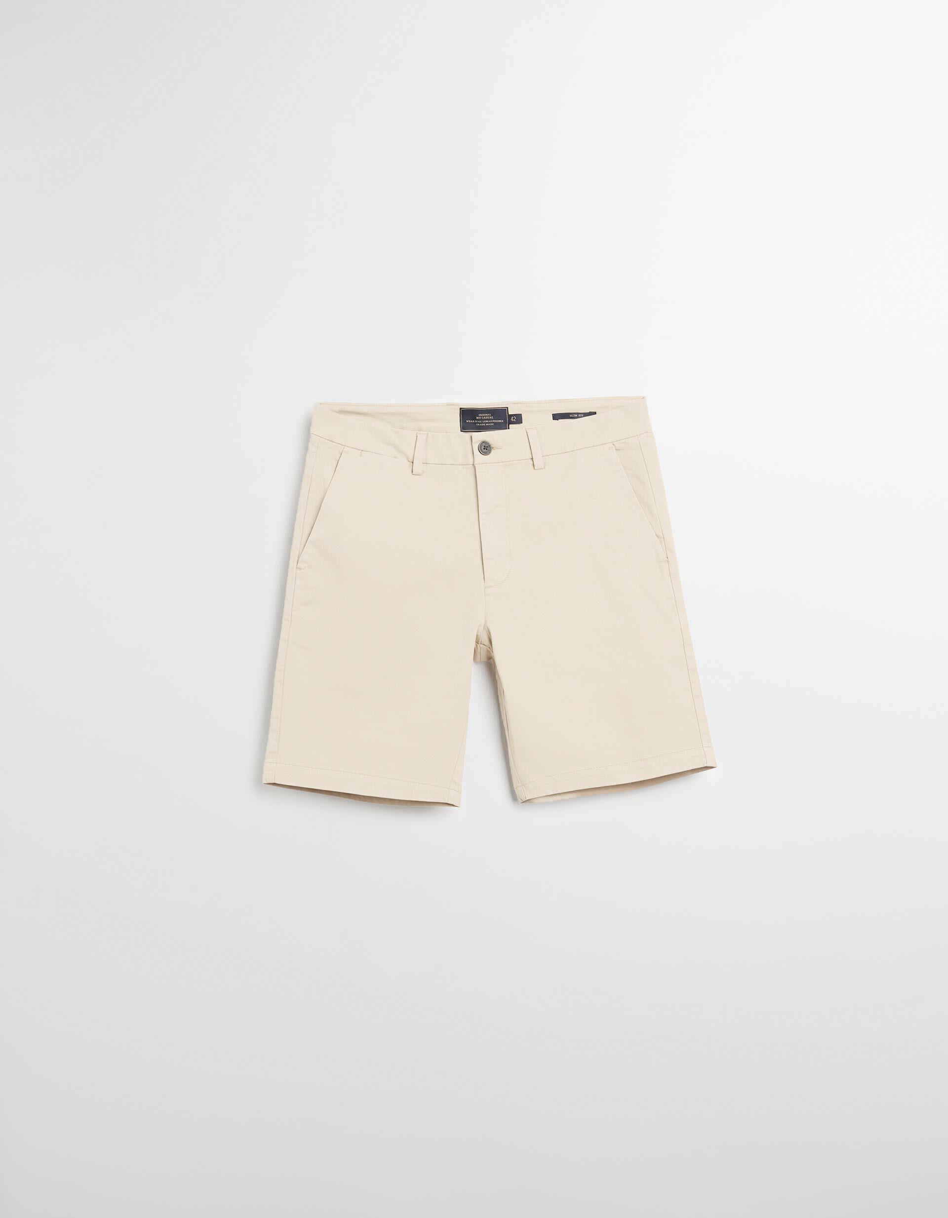 Comprar Online Cal&ccedil;&otilde;es 'Slim fit', Homem, Bege 