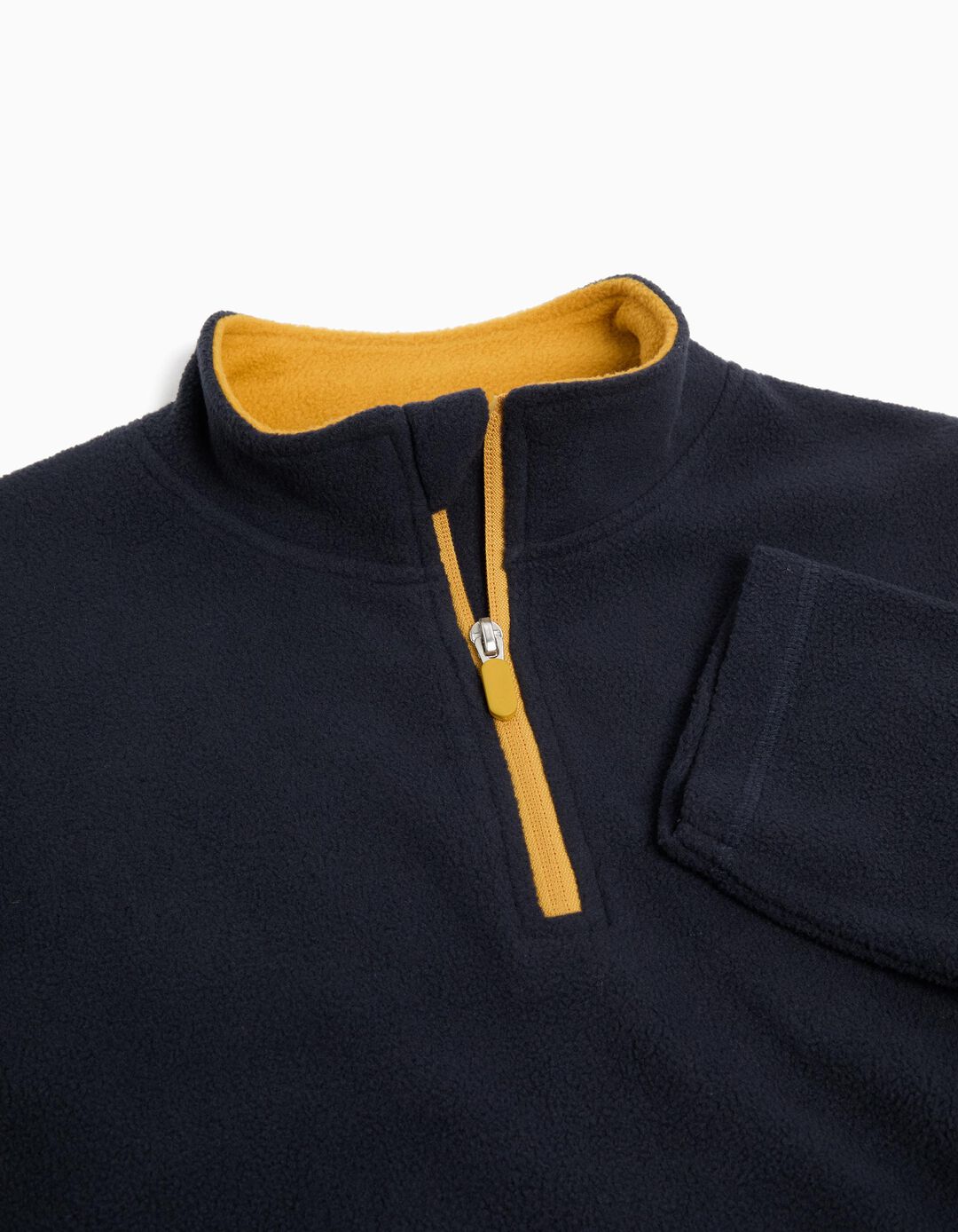 Sweatshirt Polar Fecho de Correr, Menino, Azul Escuro