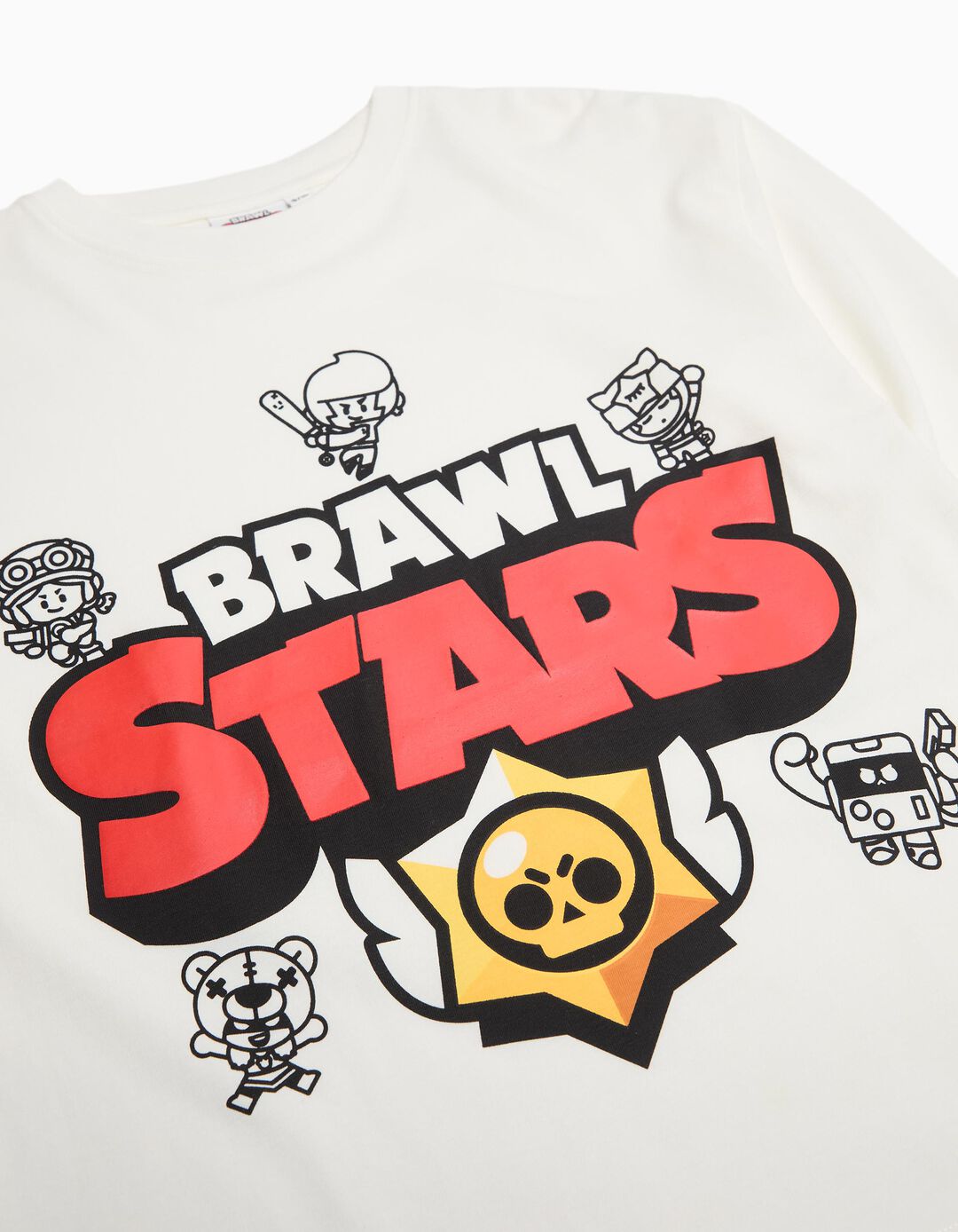 T-shirt de Manga Comprida 'Brawl Stars', Menino, Branco
