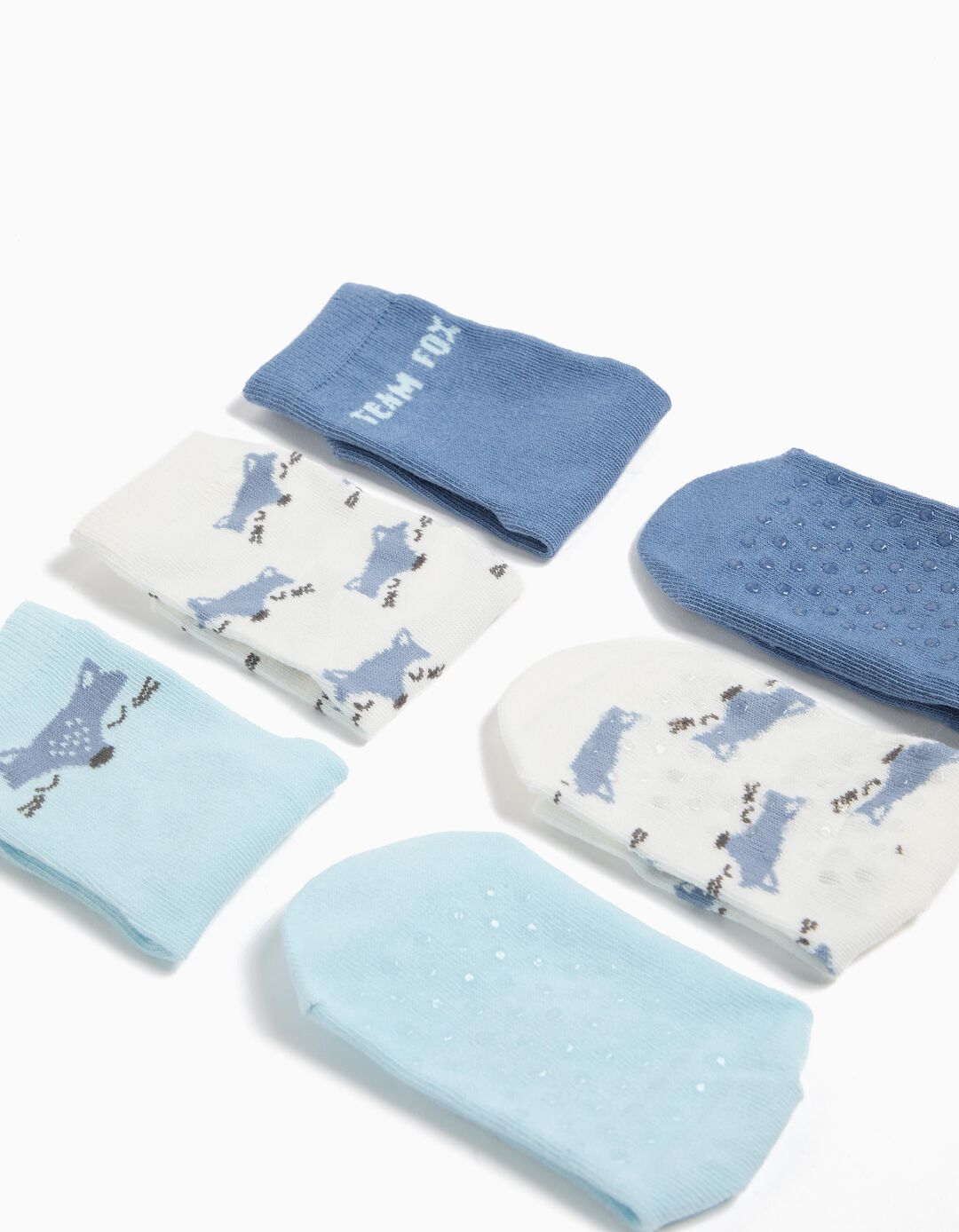 Pack 3 Pares de Meias Antiderrapantes, Menino, Multicor