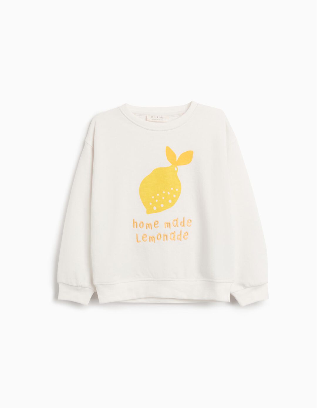 Sweatshirt de Felpa Estampado, Menina, Branco