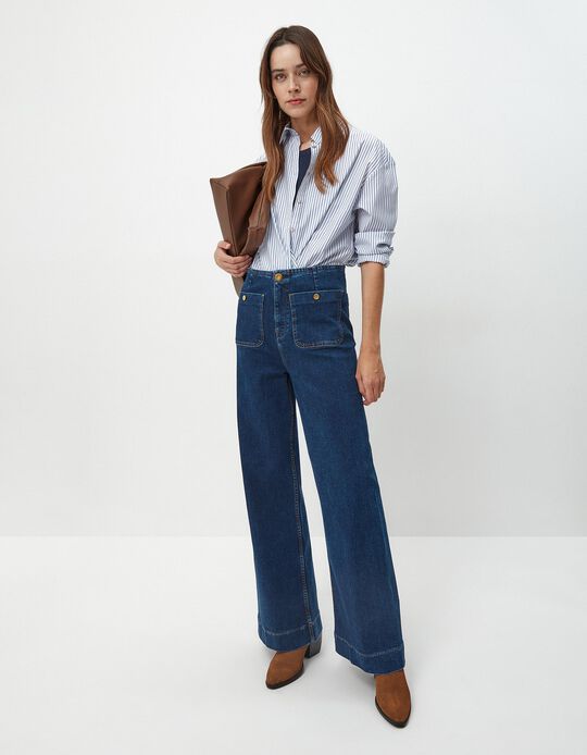 Comprar Online Calças de Ganga Marine, Mulher, Azul Escuro