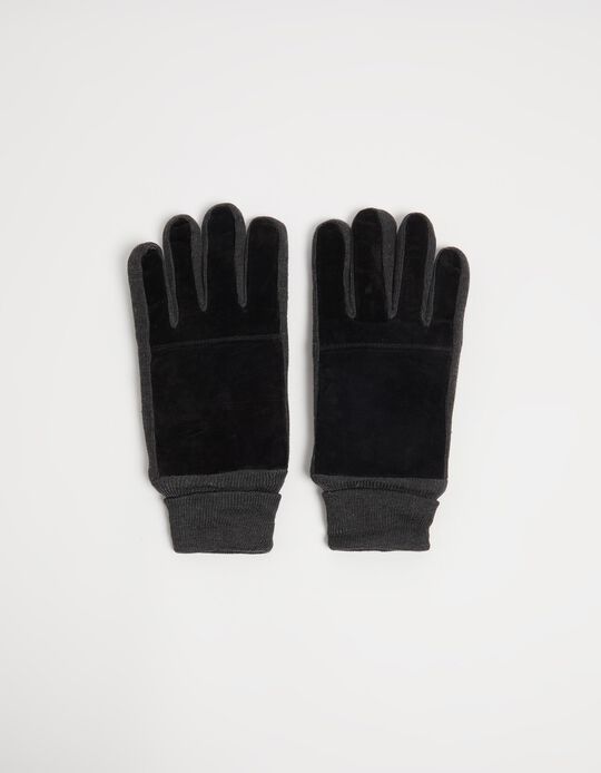 Comprar Online Luvas Pele Genuína, Homem, Preto