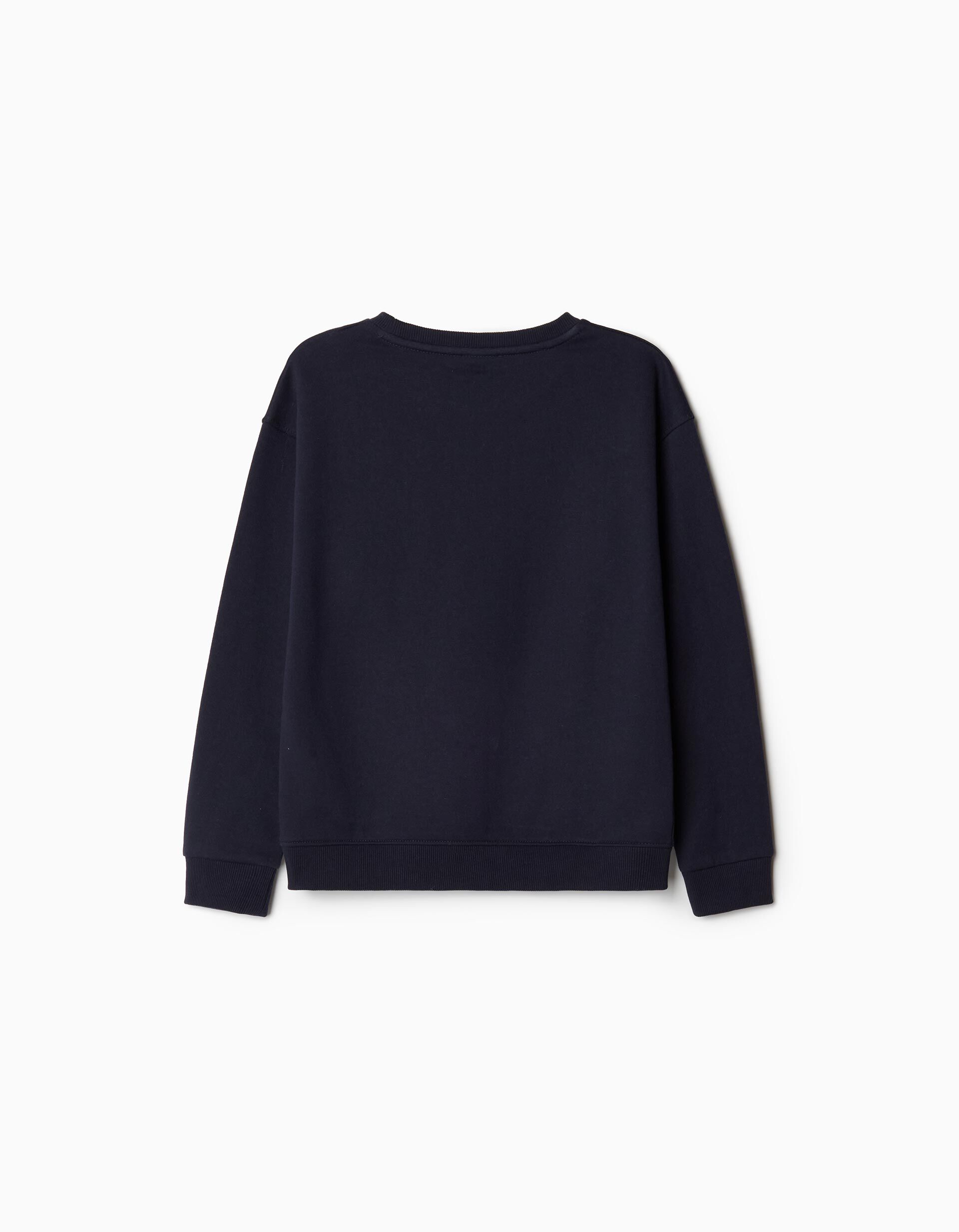 Comprar Online Sweatshirt de Felpa, Menina, Azul Escuro