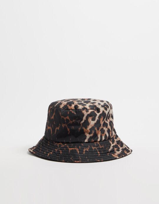 Comprar Online Chapéu Reversível Estampado Leopardo, Mulher, Preto