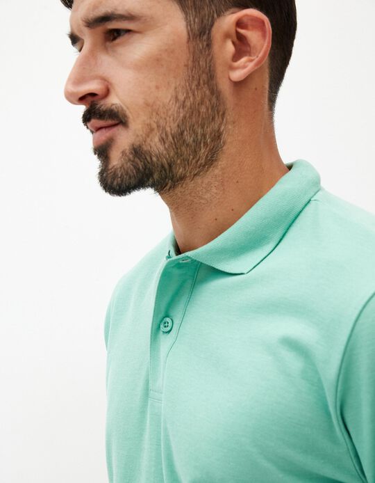 Comprar Online Polo Piquet Manga Curta, Homem, Verde Claro