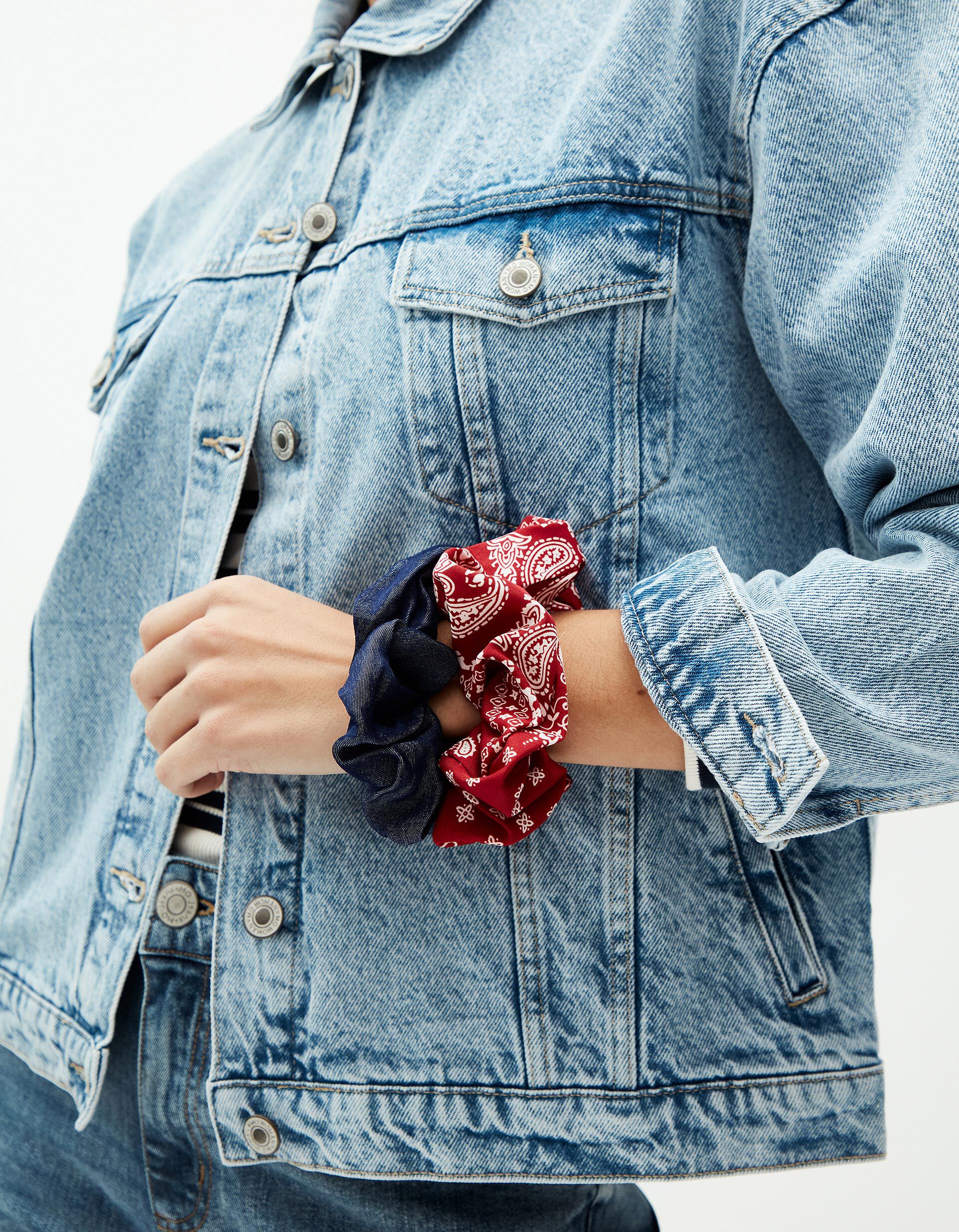 Comprar Online Pack 2 El&aacute;sticos de Cabelo Scrunchies, Mulher, Multicor