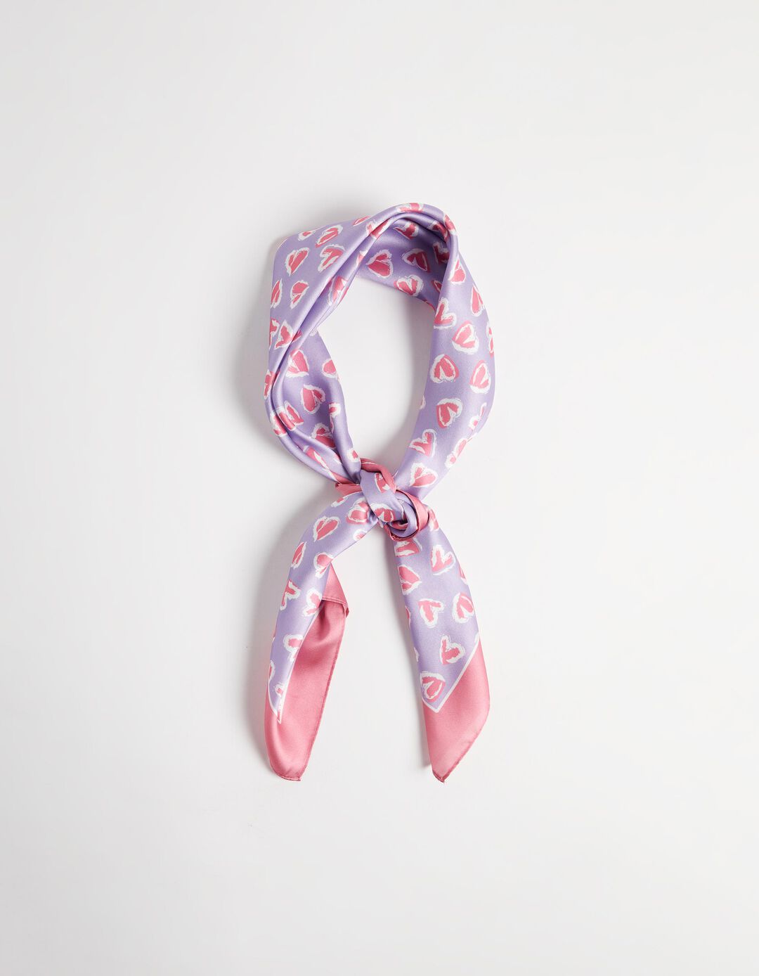 Lenço Estampado 'Dia dos Namorados', Mulher, Rosa