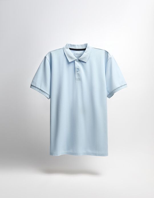 Comprar Online Polo Piquet Manga Curta, Homem, Azul Claro