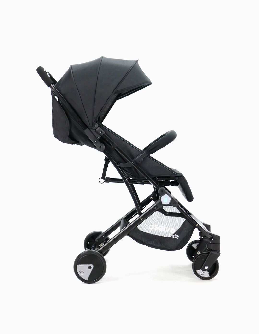Carrinho de Passeio Travel Asalvo Black Aqua