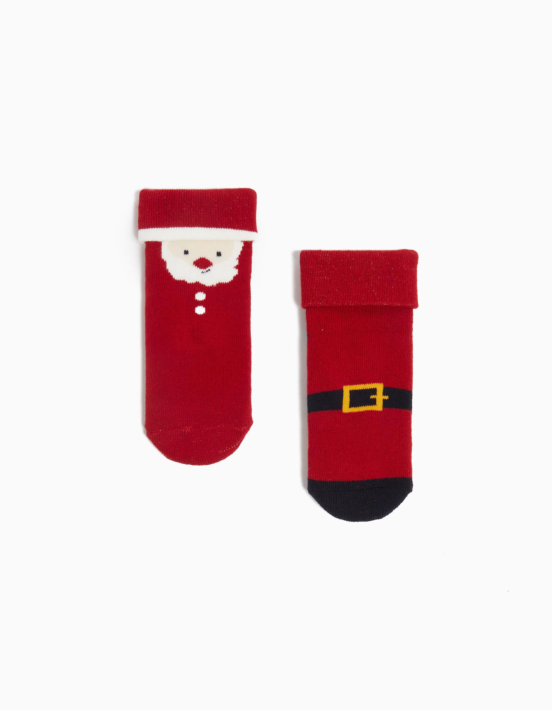 Pack 2 Pares de Meias Natal, Menino, Multicor
