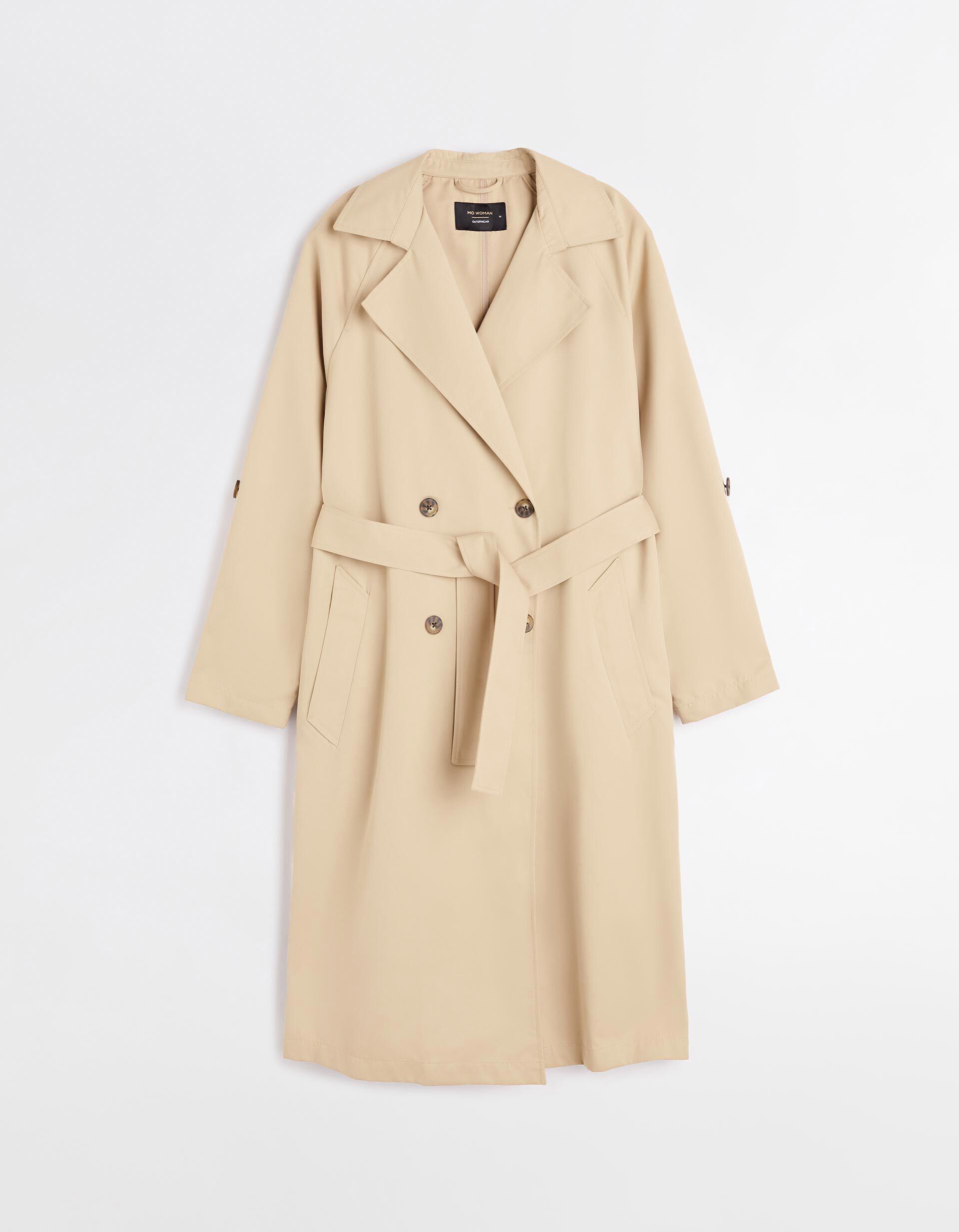 Comprar Online Gabardine Comprida, Mulher, Bege