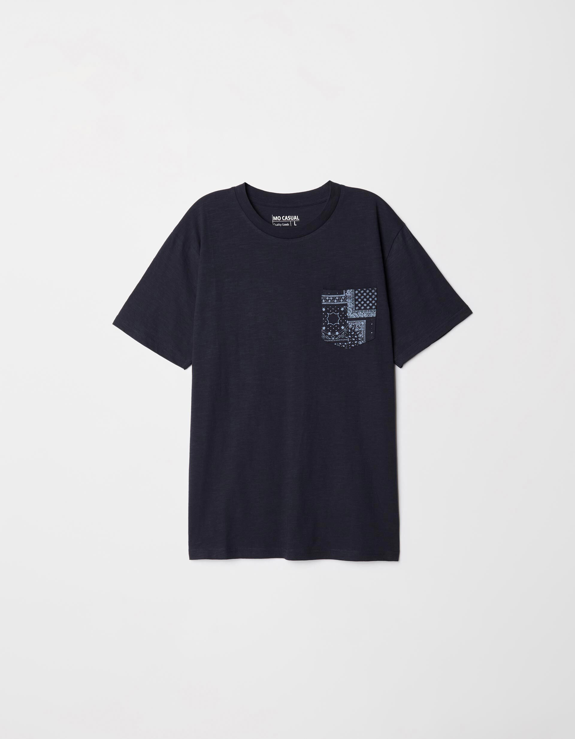 Comprar Online T-shirt Bolso Estampado, Homem, Azul 