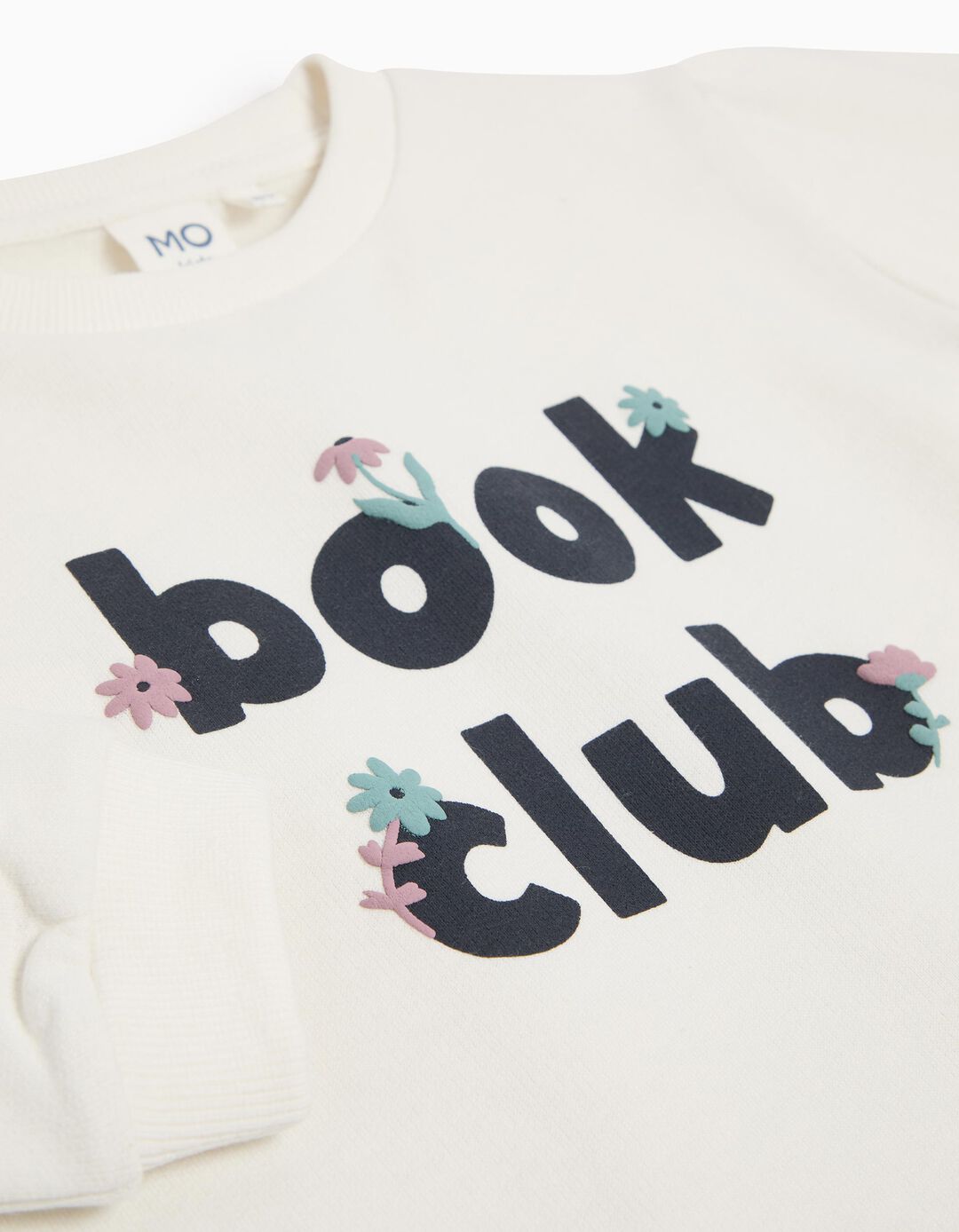 Sweatshirt de Felpa, Menina, Branco